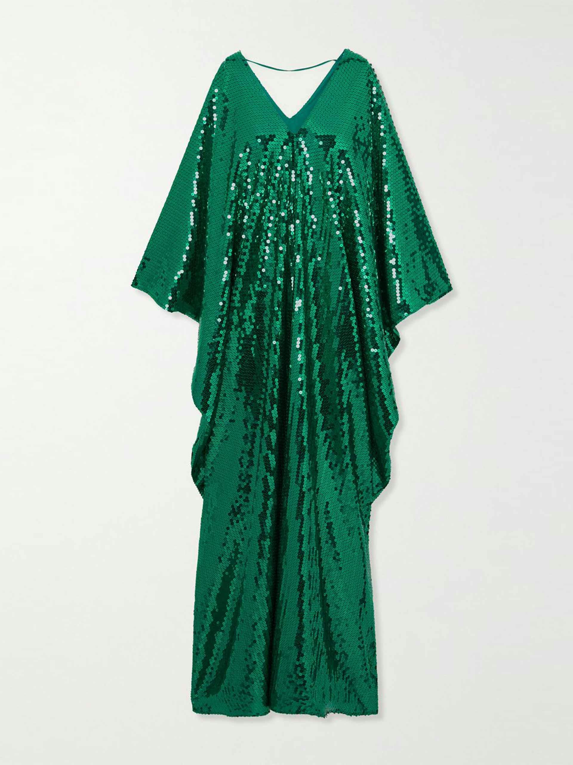 Disco sequined crepe gown