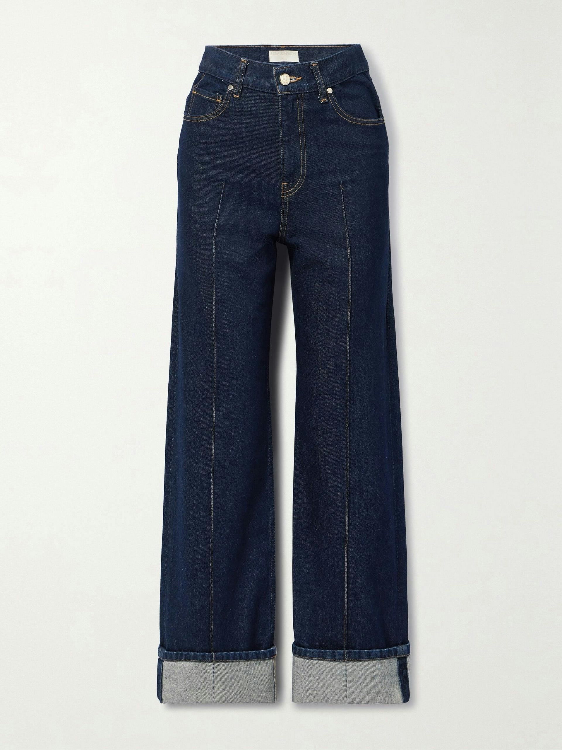 The Genevieve high-rise straight-leg jeans