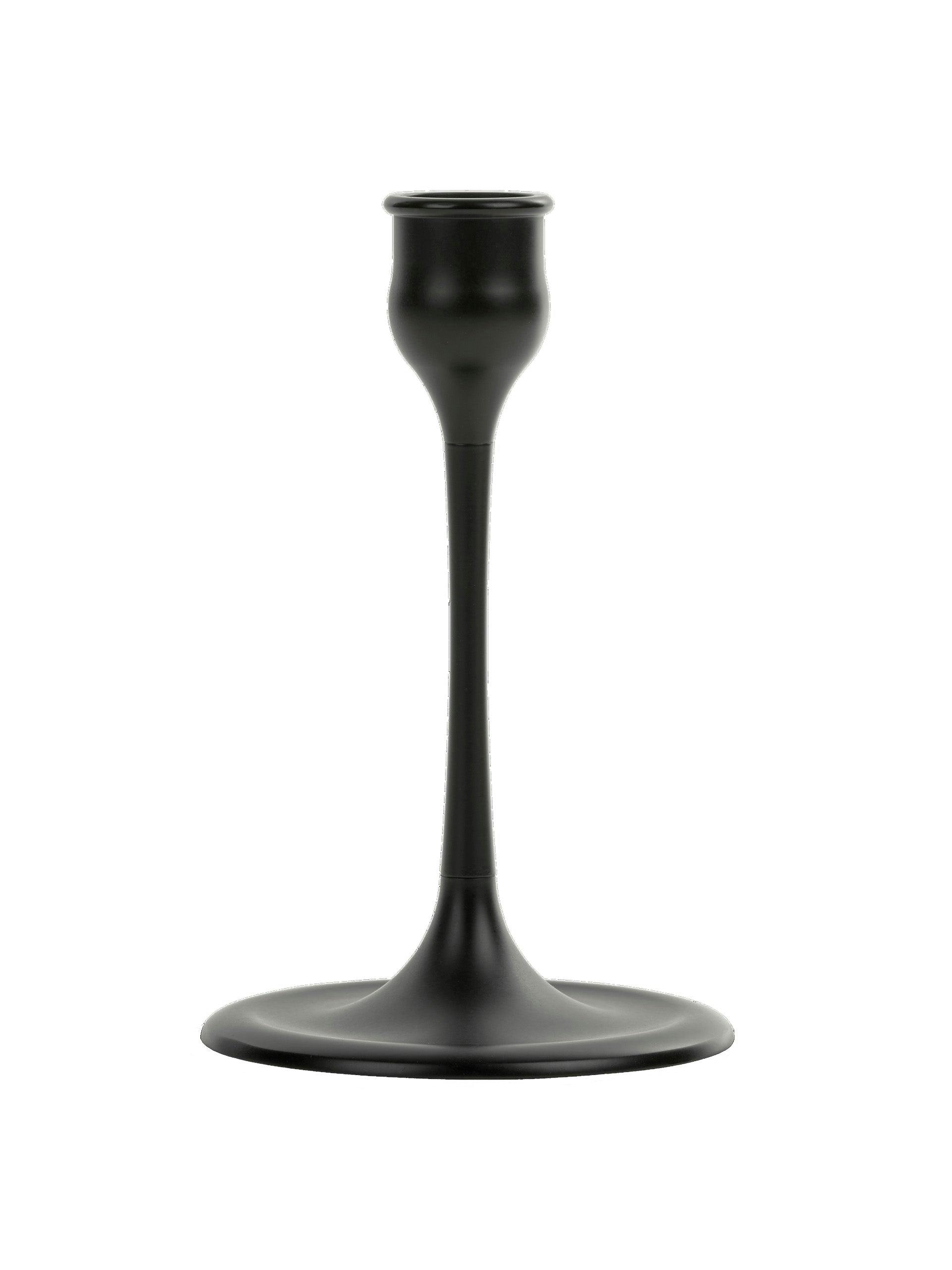 Large Heddon candlestick in Warm Black