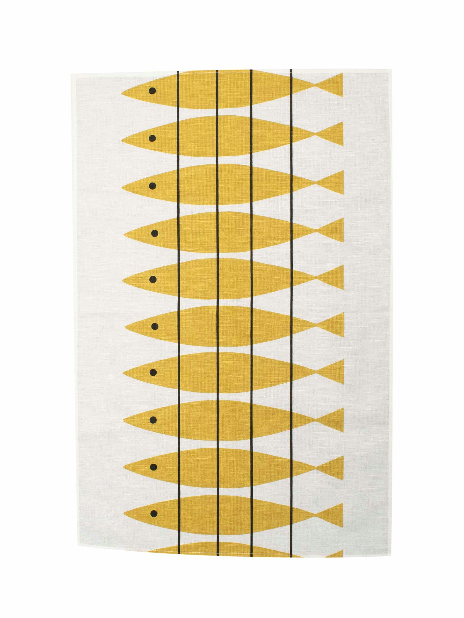 Kitchen linen-blend towel