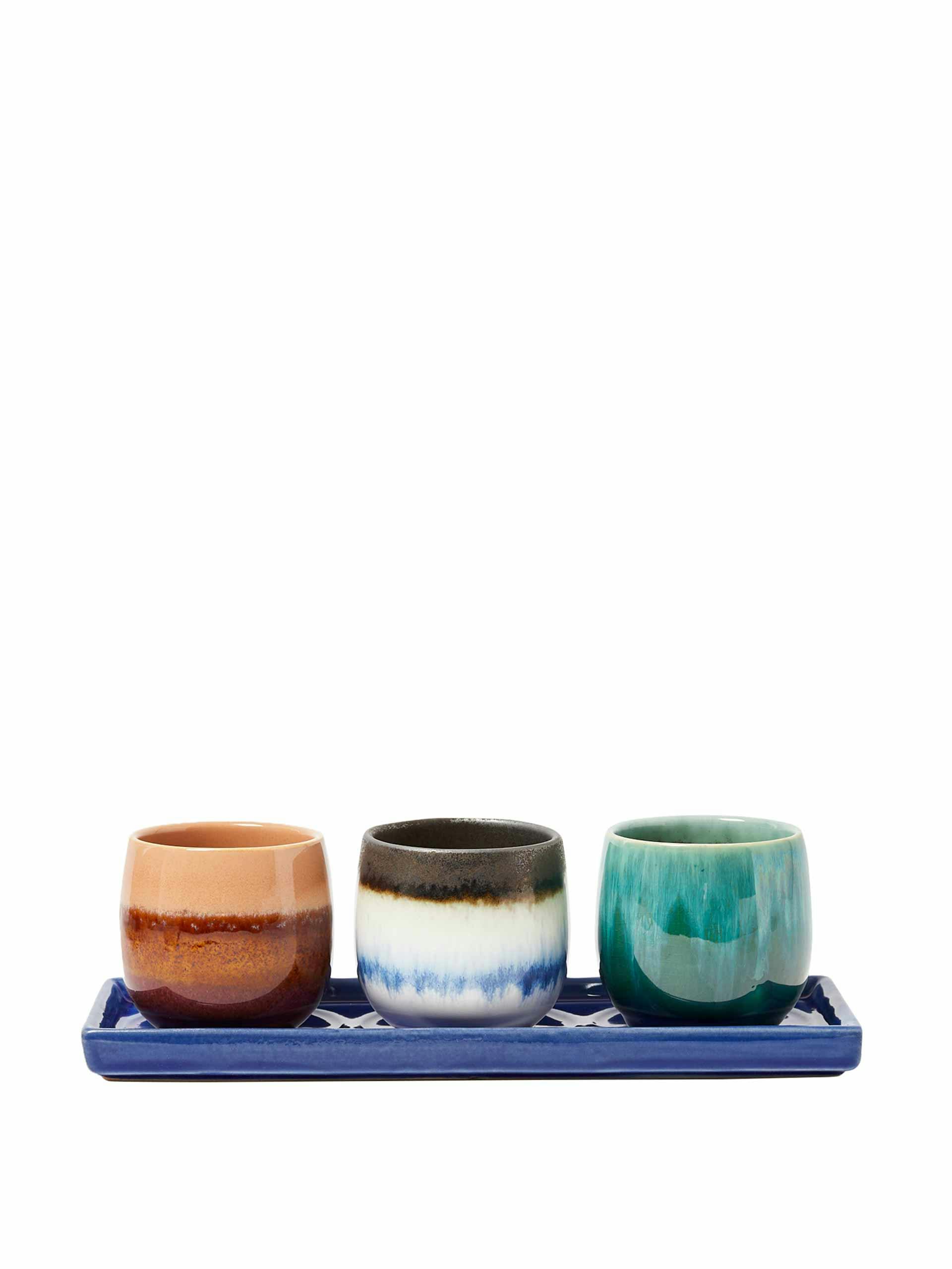 Lani ceramic mini plant pots (set of three)