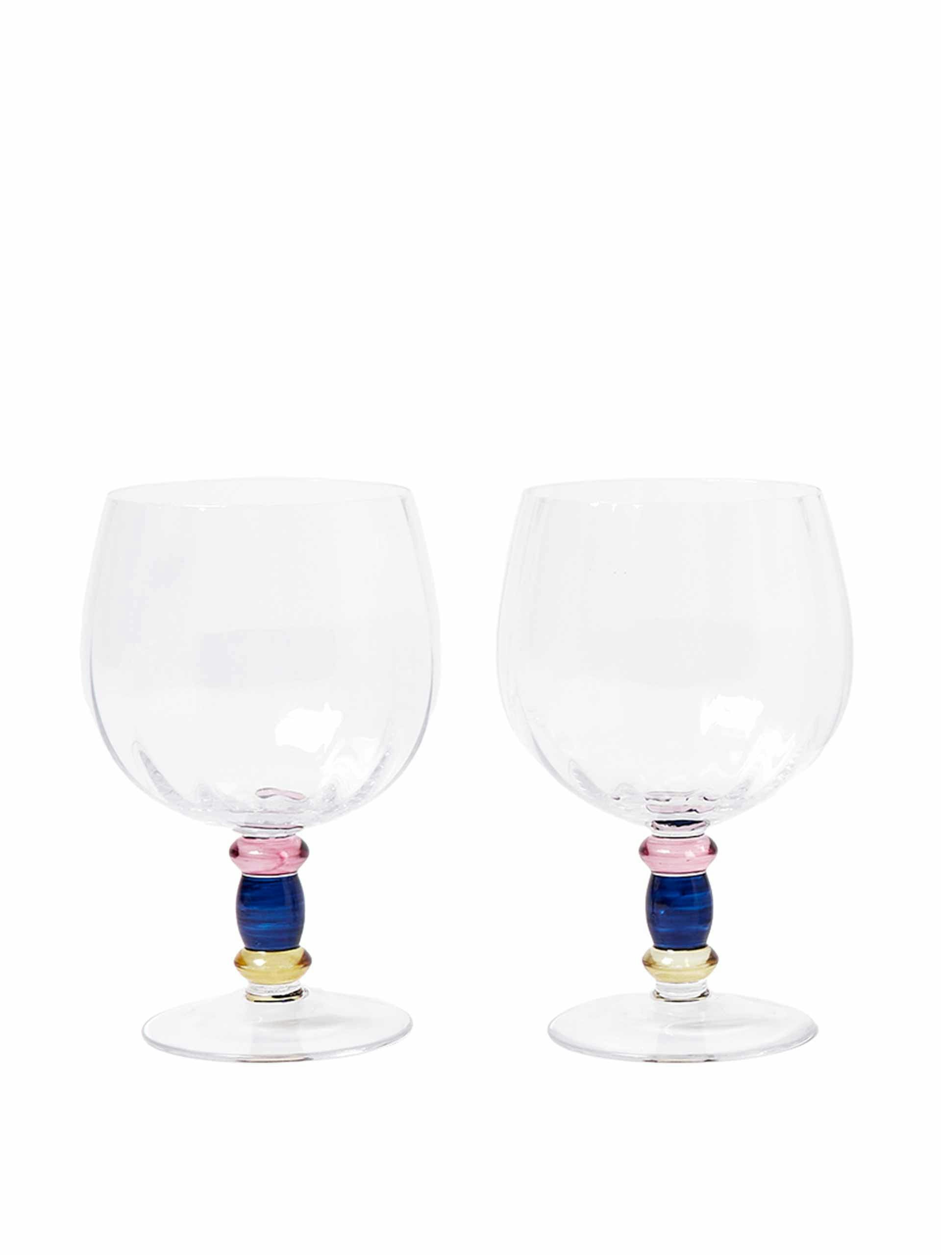 Vera clear glass gin glasses (set of two)