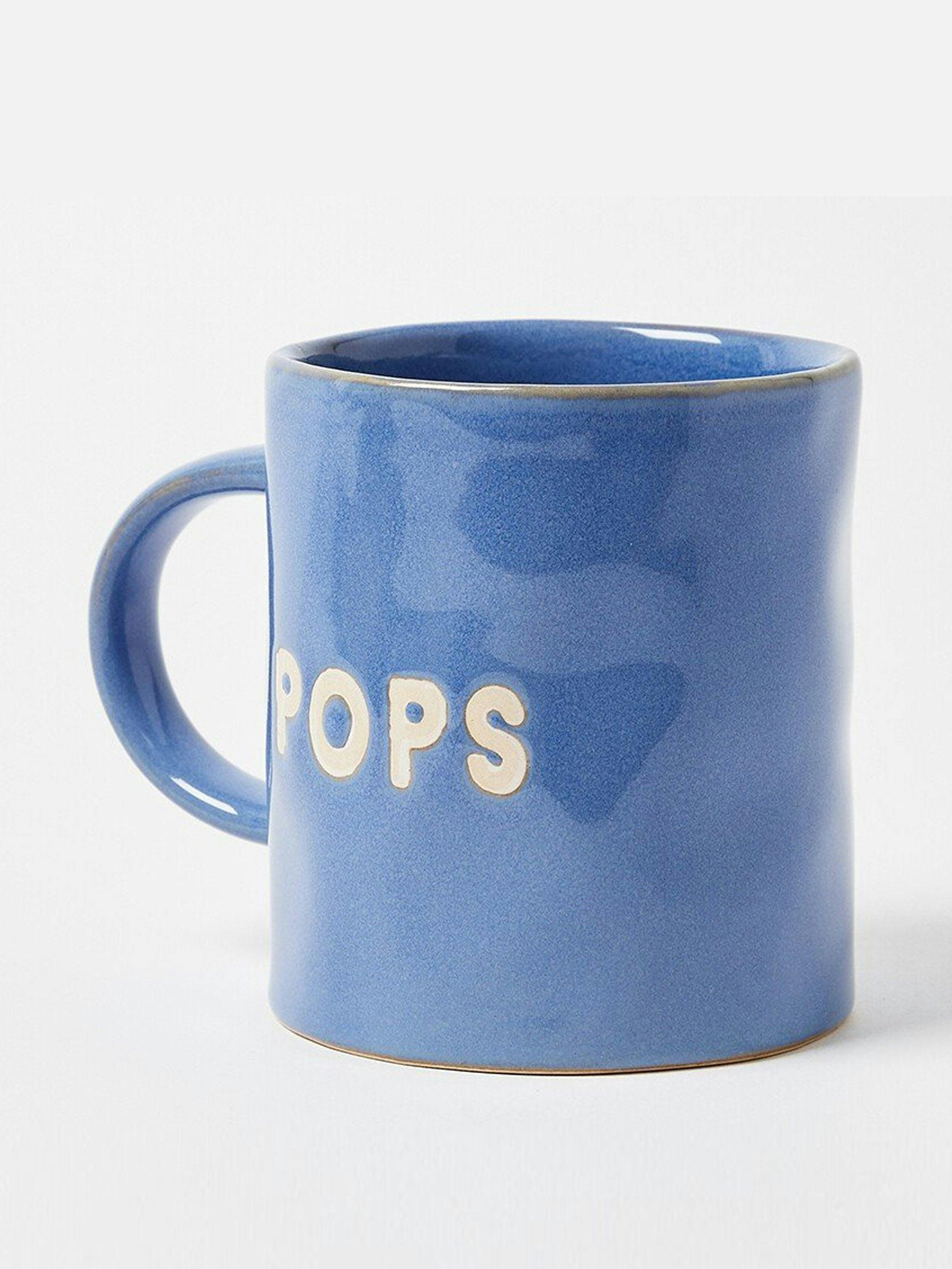 Pops blue ceramic mug