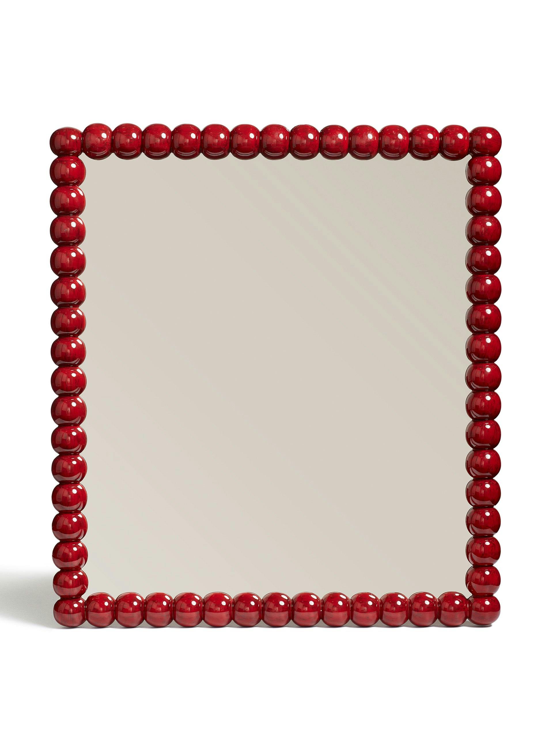 Bobina bobble mirror in Chinese Red