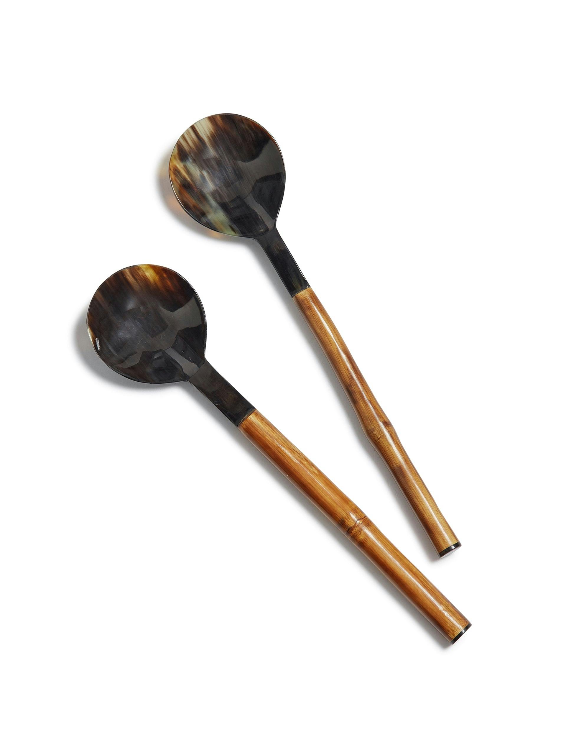 Elea bamboo serving spoons