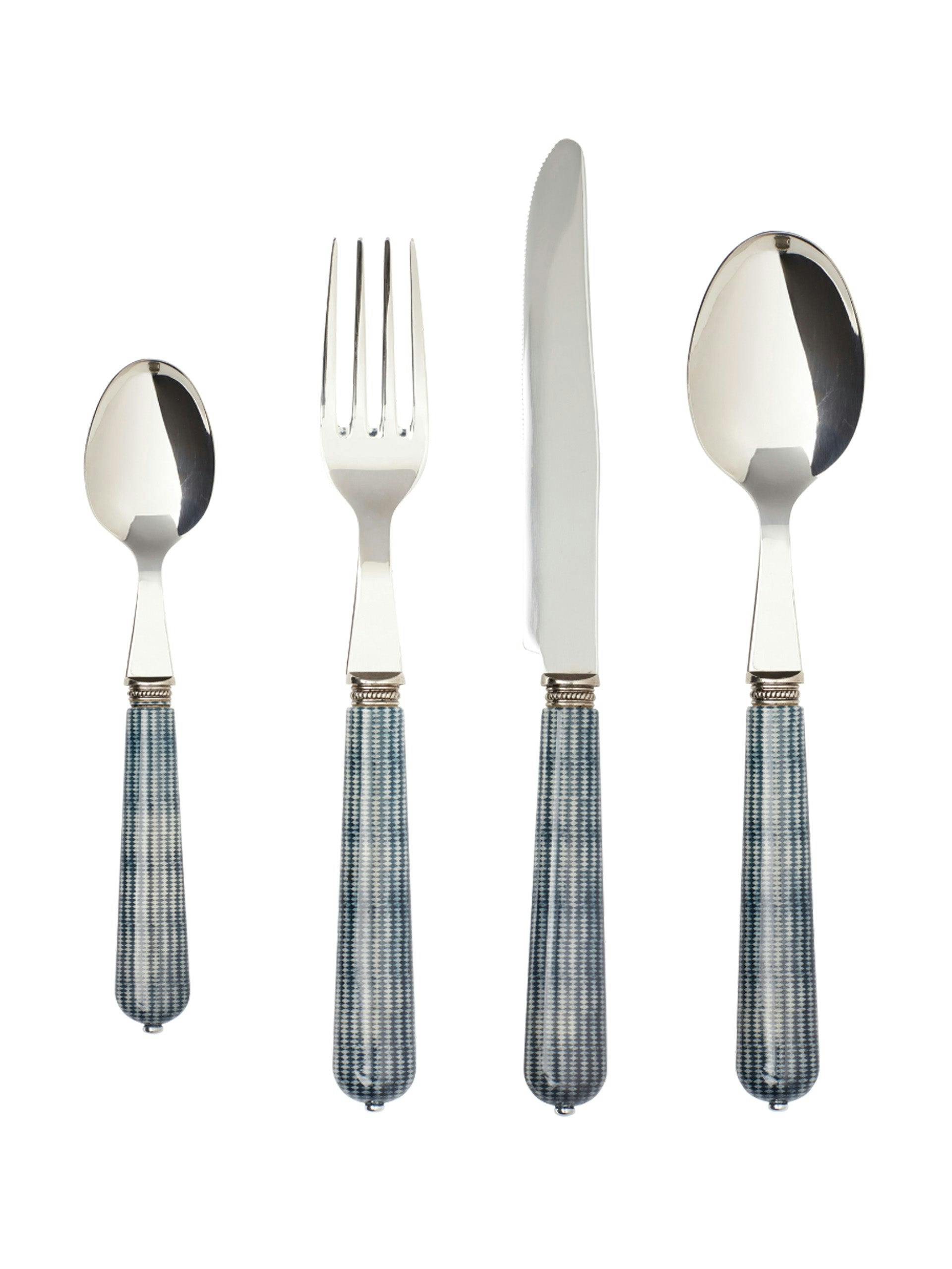 Harlequin Blue cutlery (16-piece set)
