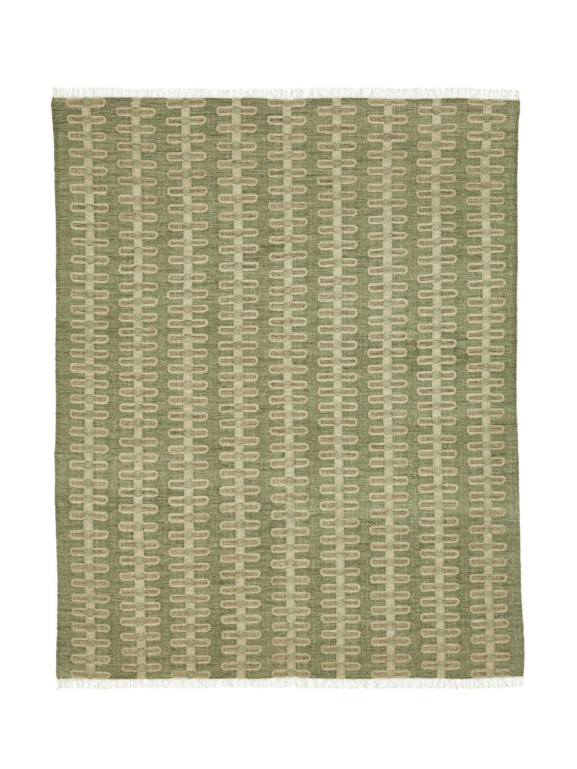 Sycamore green and cream rug