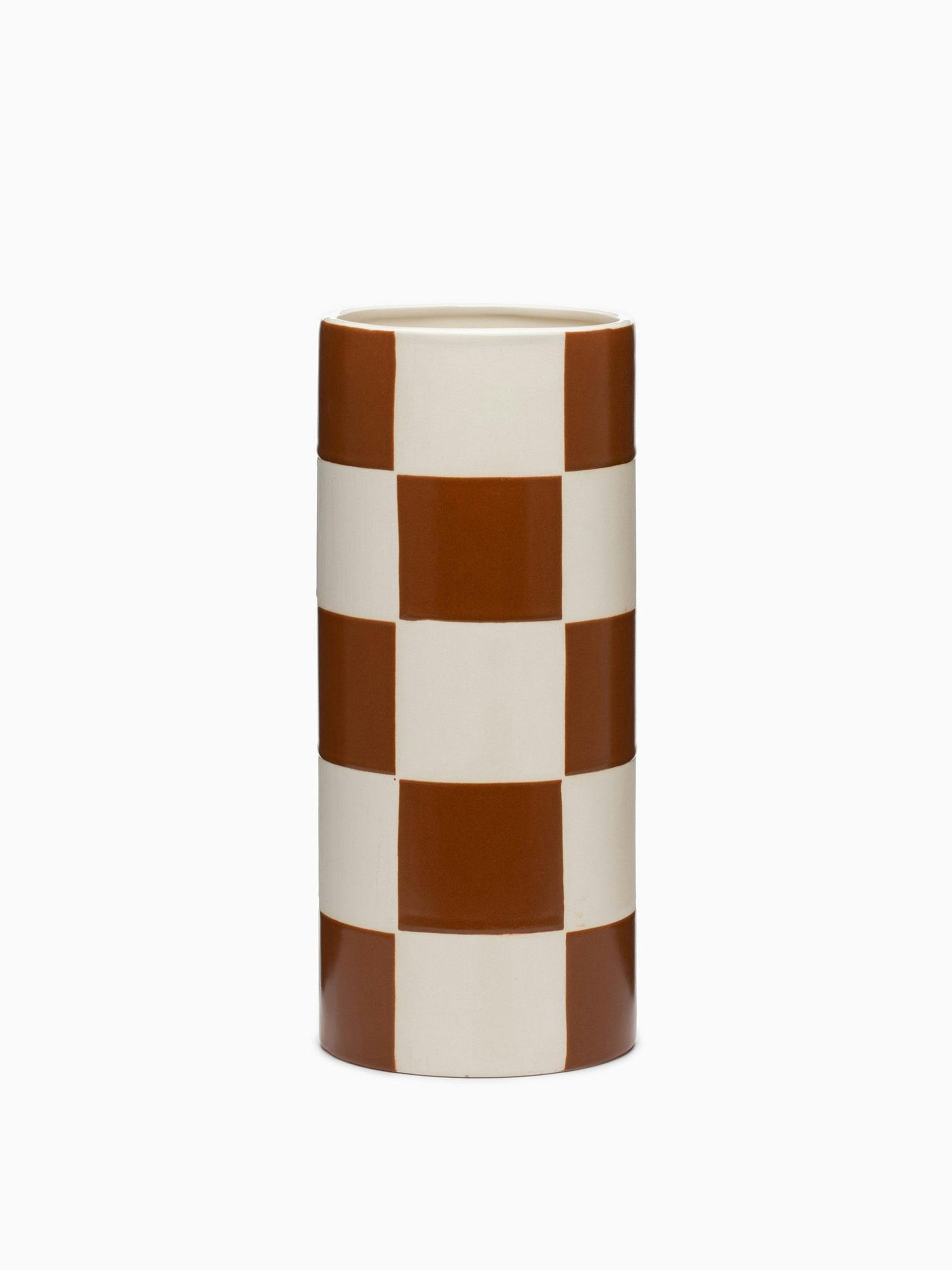 Checkerboard vase