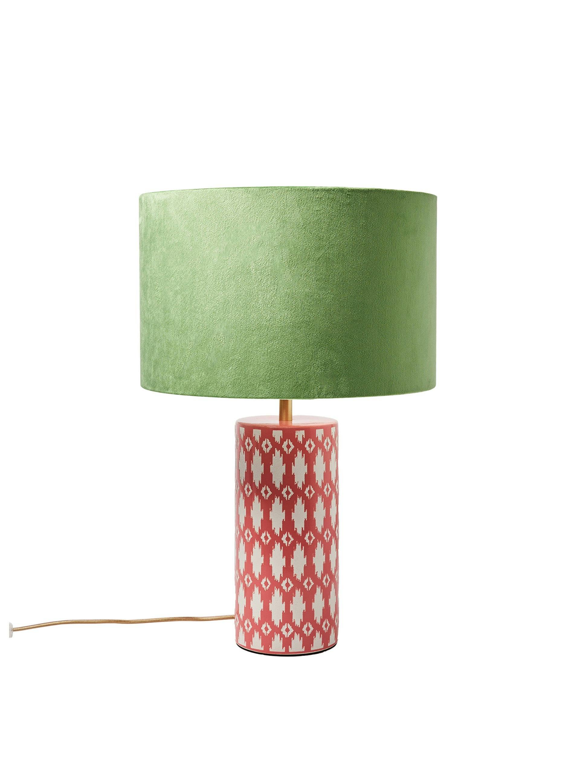 Tipu pink and green table lamp