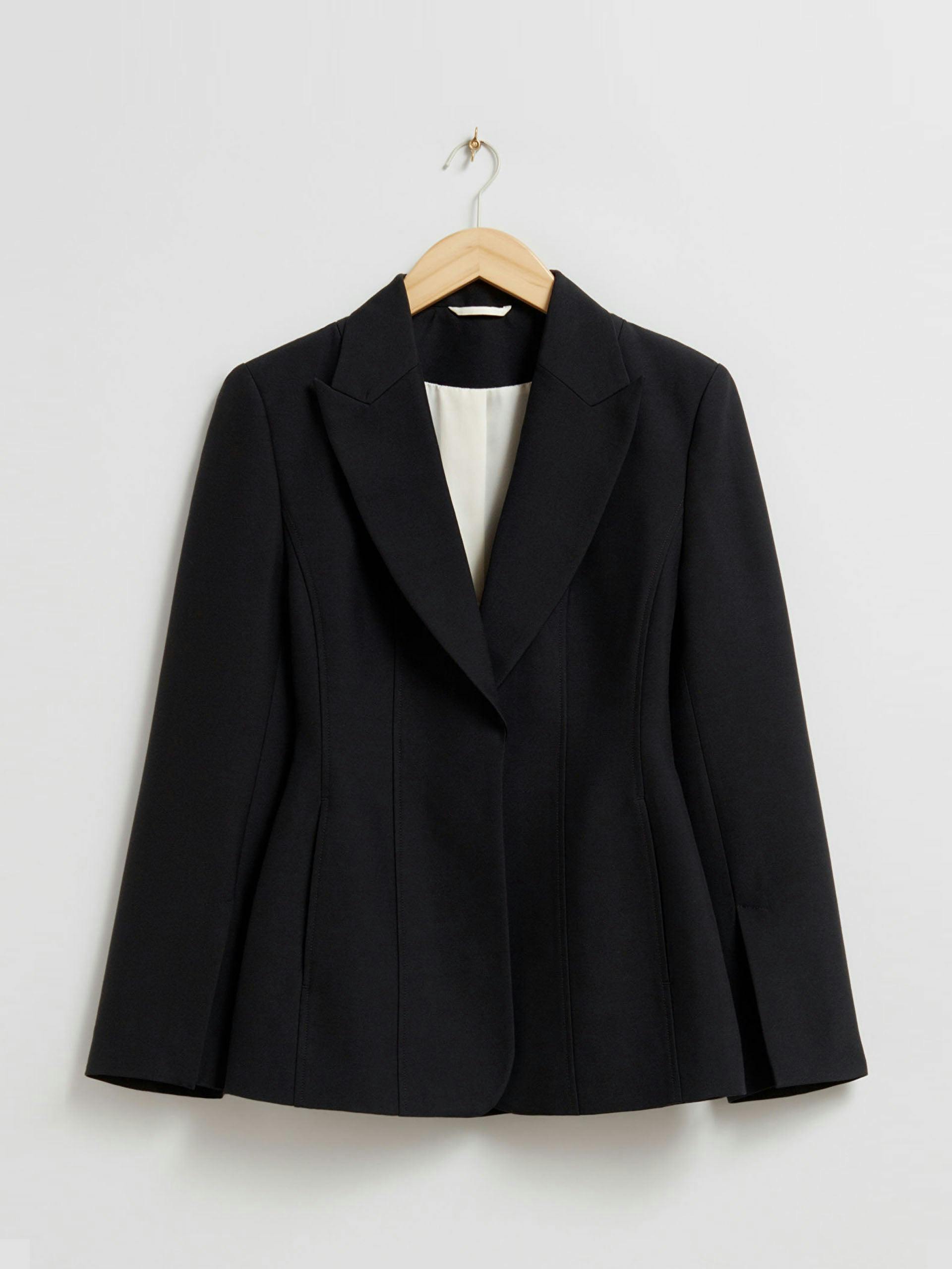 Structured black blazer