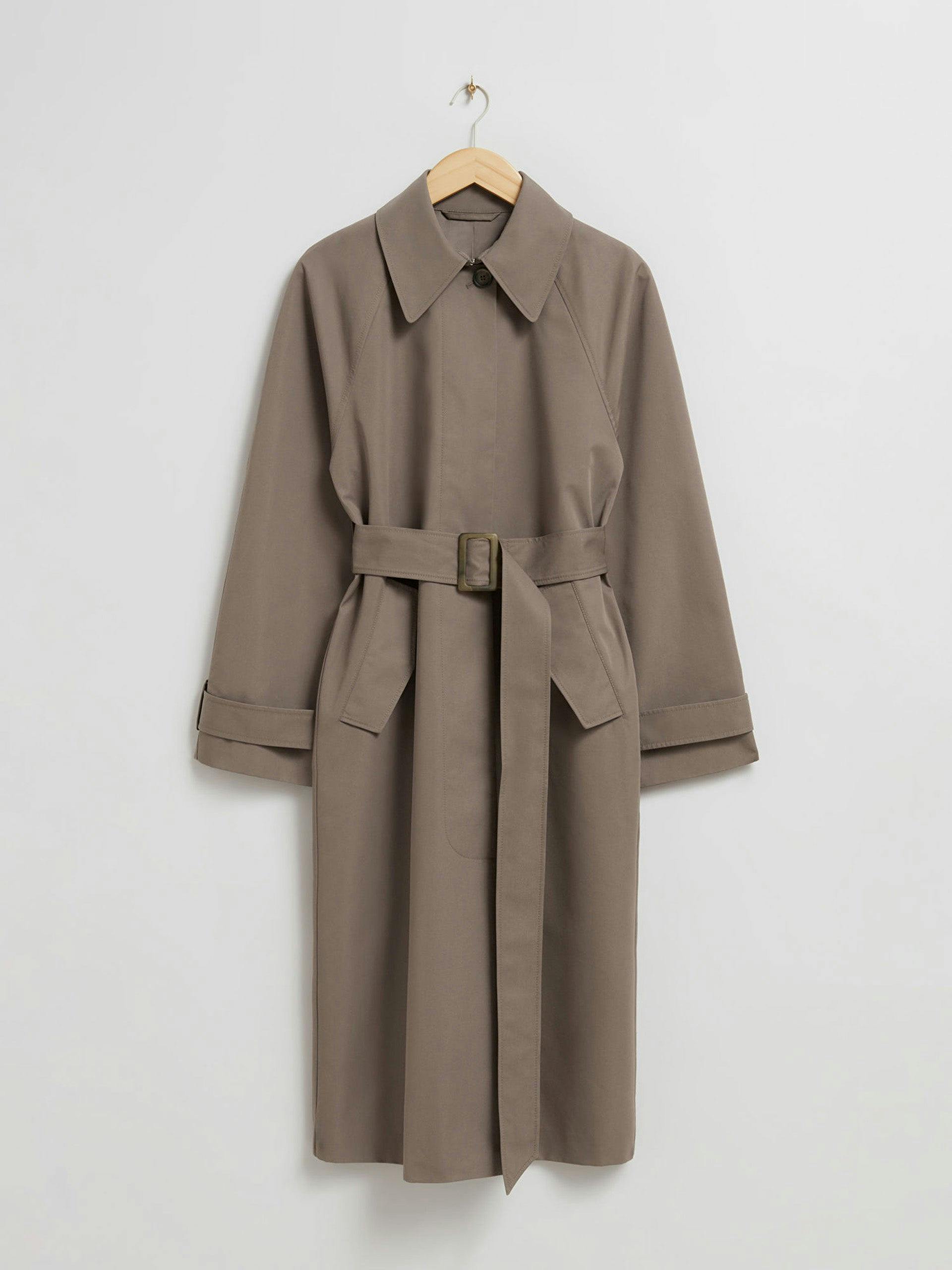 Relaxed trench coat in Mole