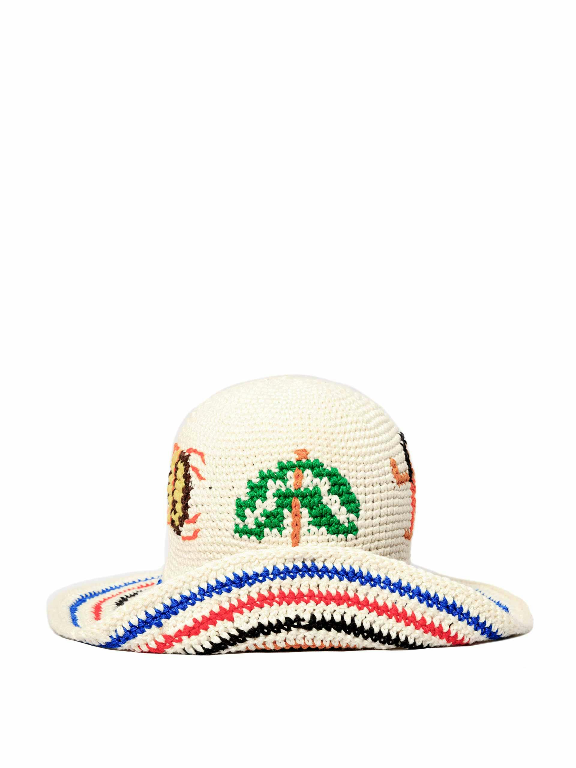 Sombrero-type stitched bucket hat