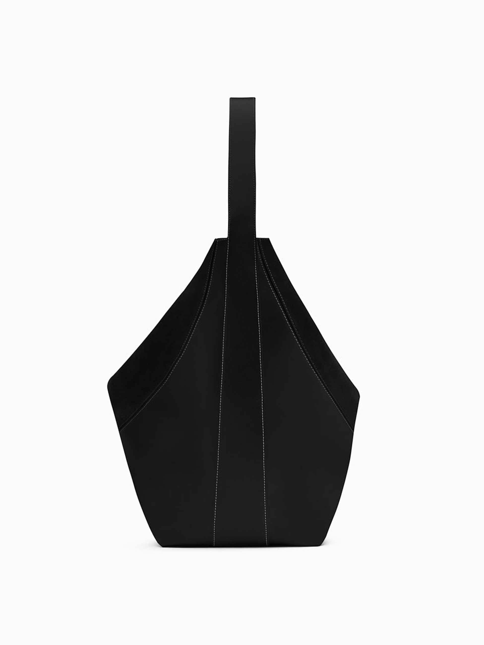 Pavo black tote bag