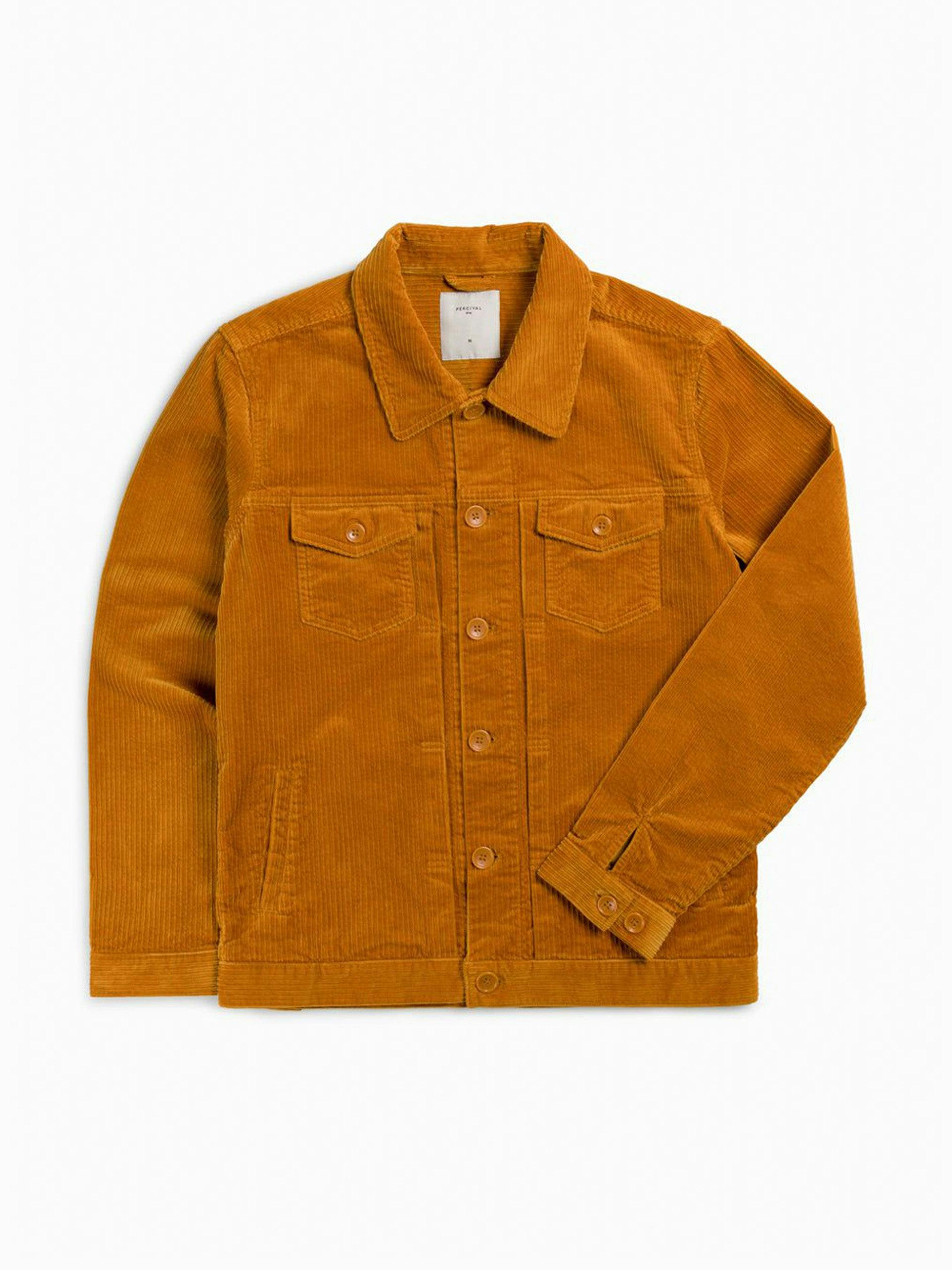 Orange jumbo cord jacket