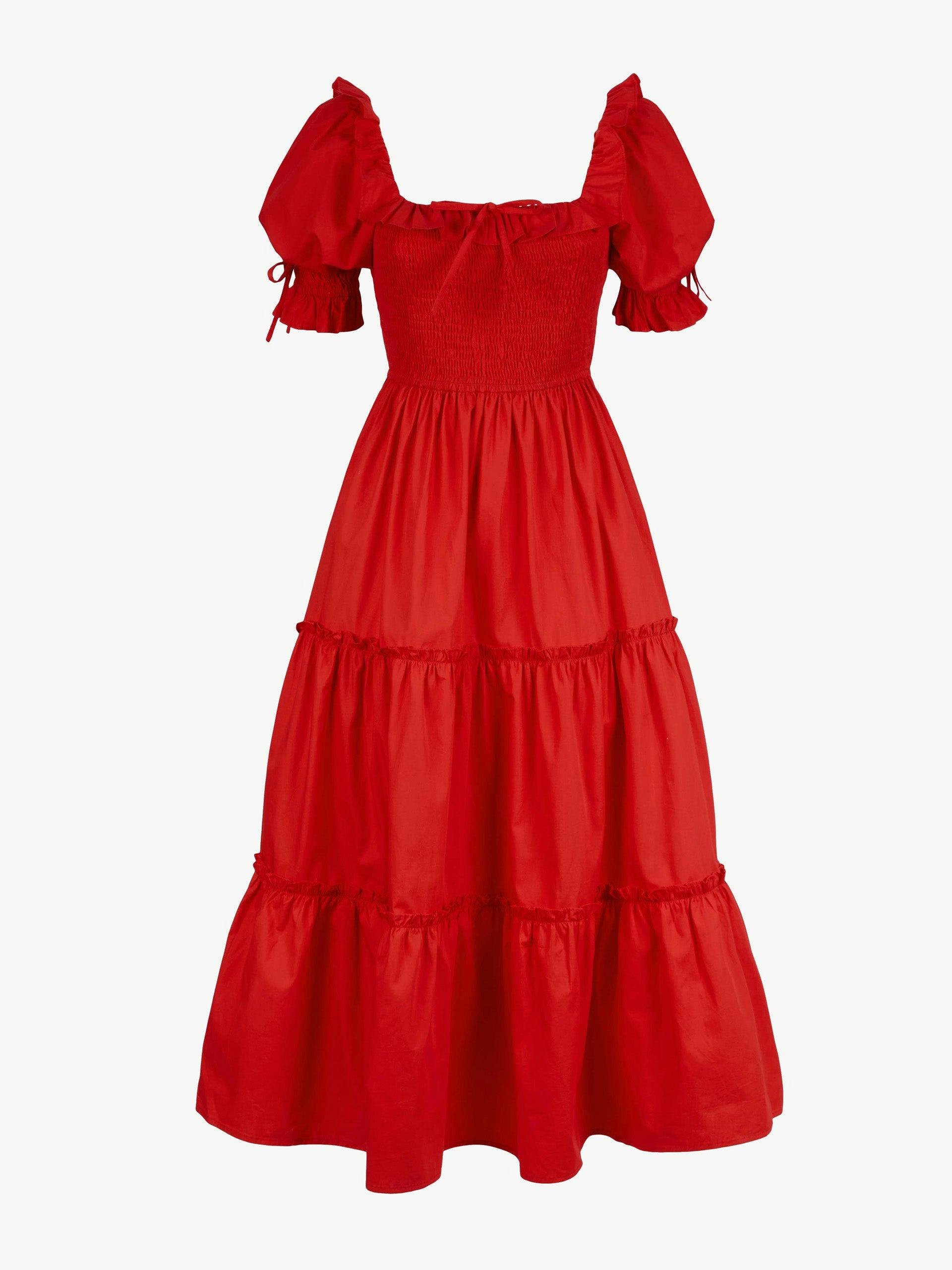 Cherry poplin Meryl dress