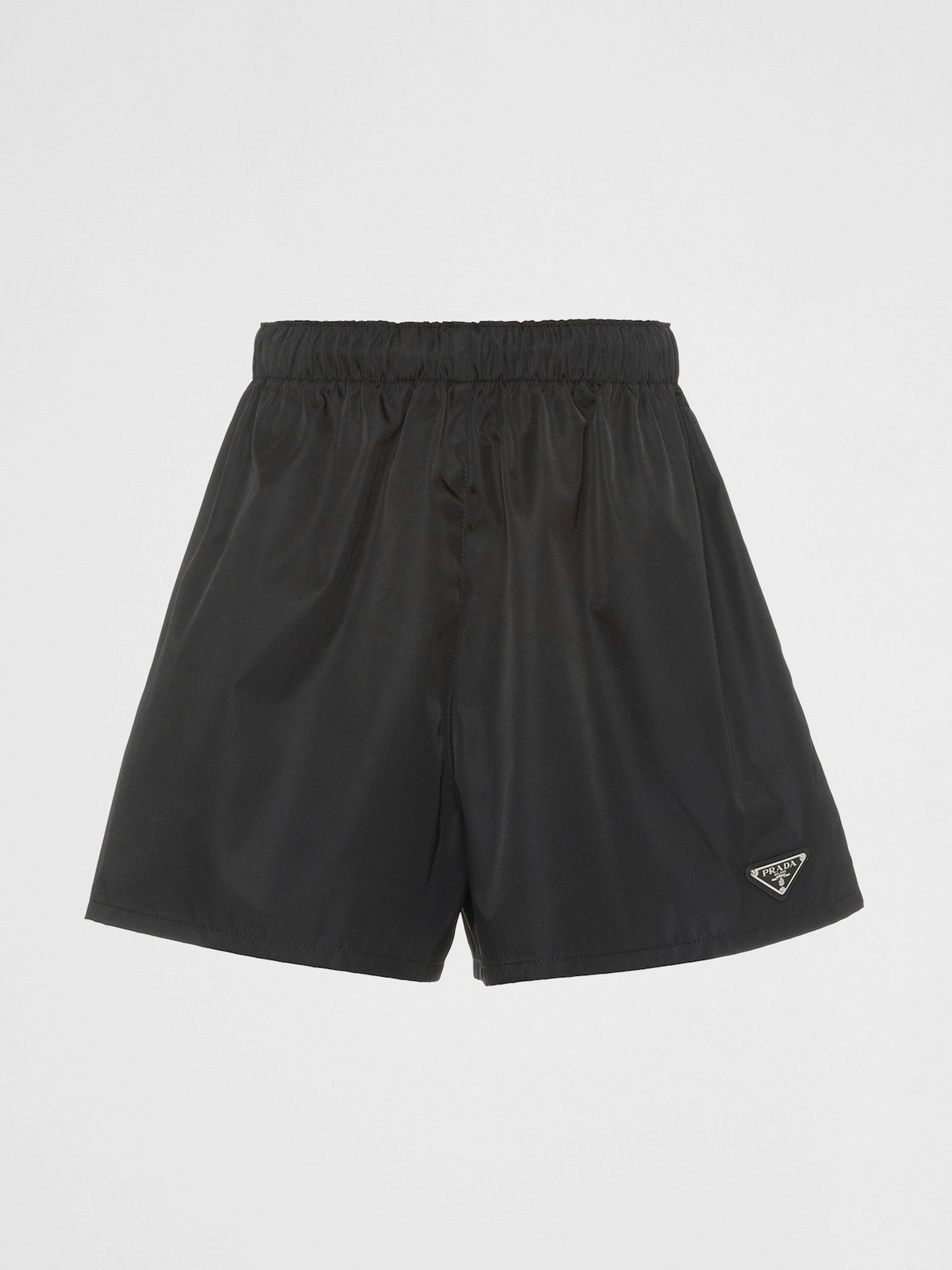 Black nylon shorts
