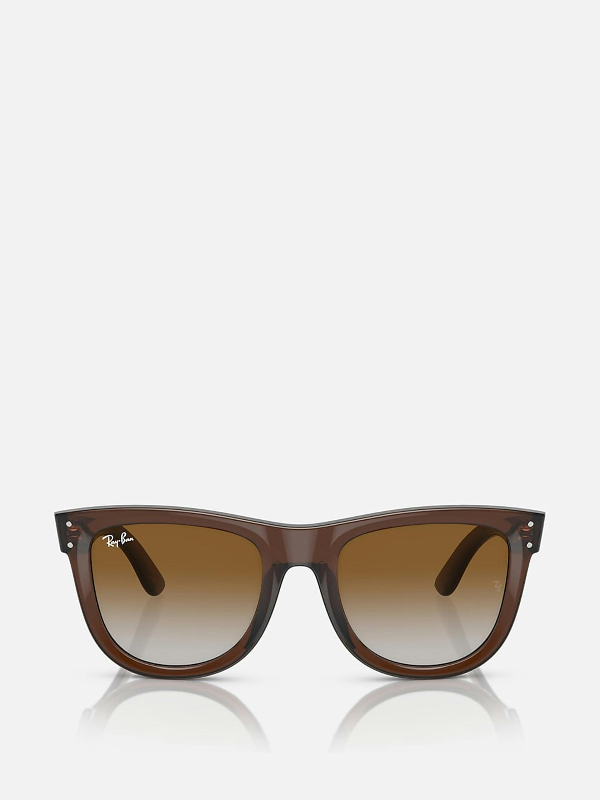 Transparent brown sunglasses