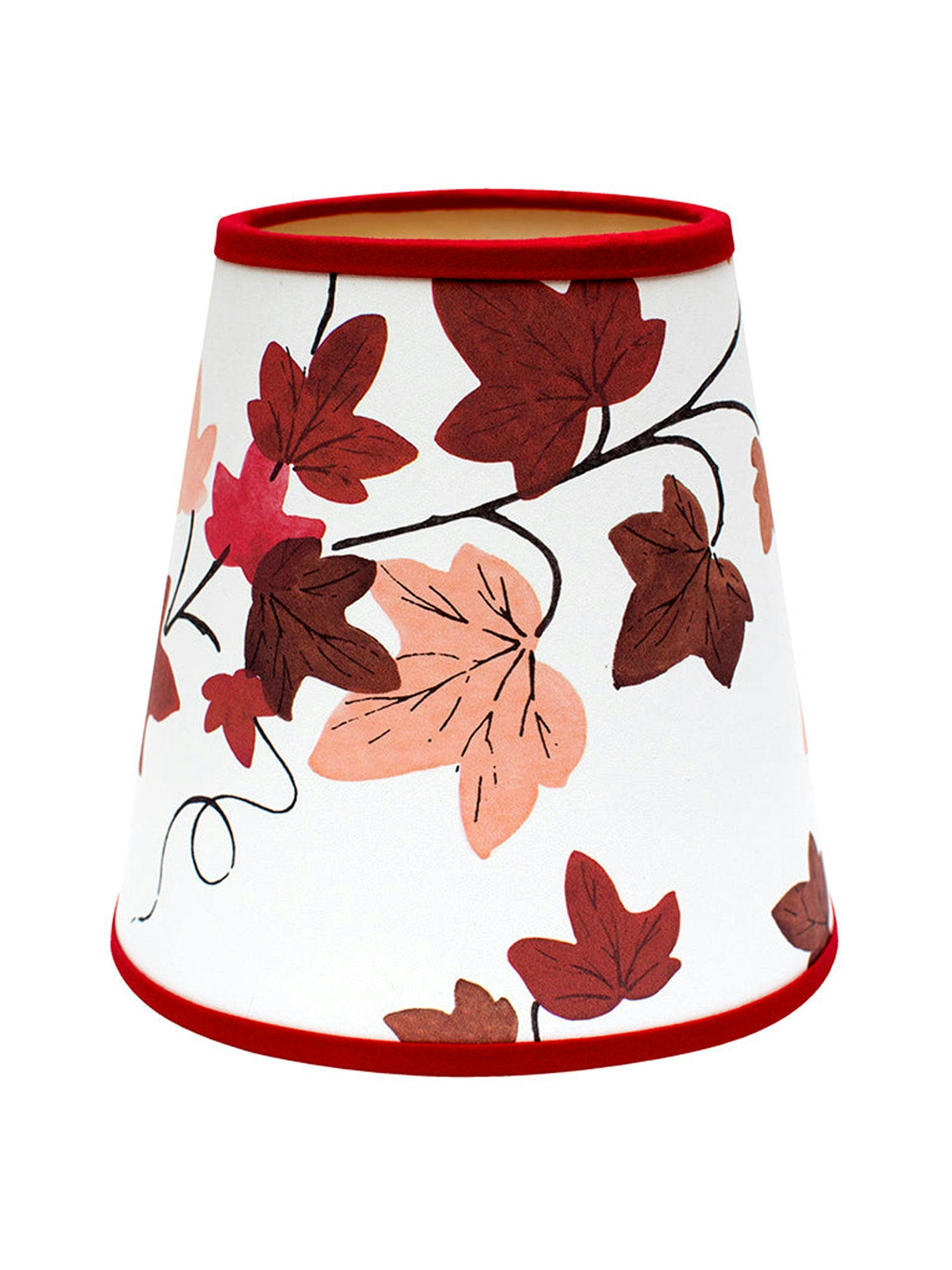 Trailing Ivy in Red lampshade