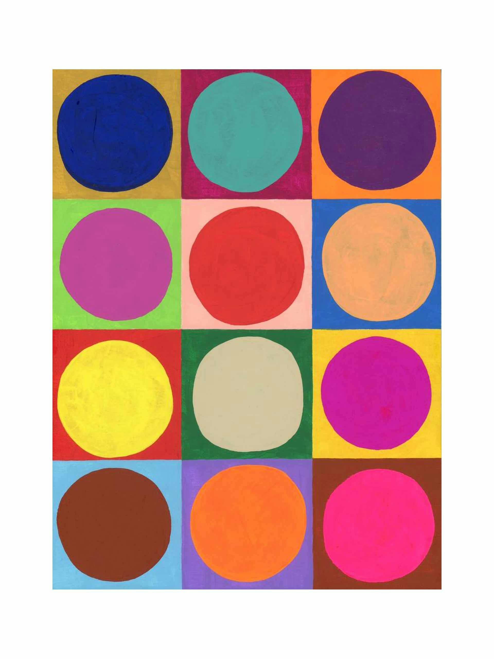 Twelve Circles Painting by Nikki Galapon