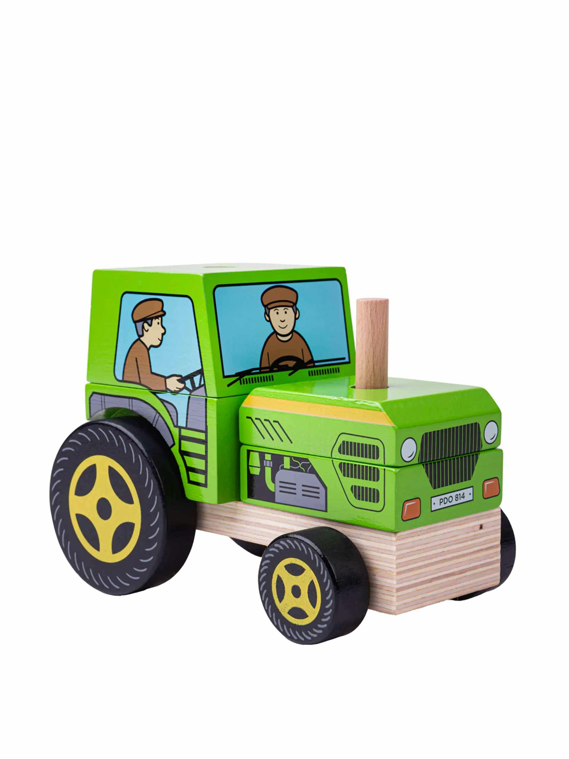 Stacking tractor toy