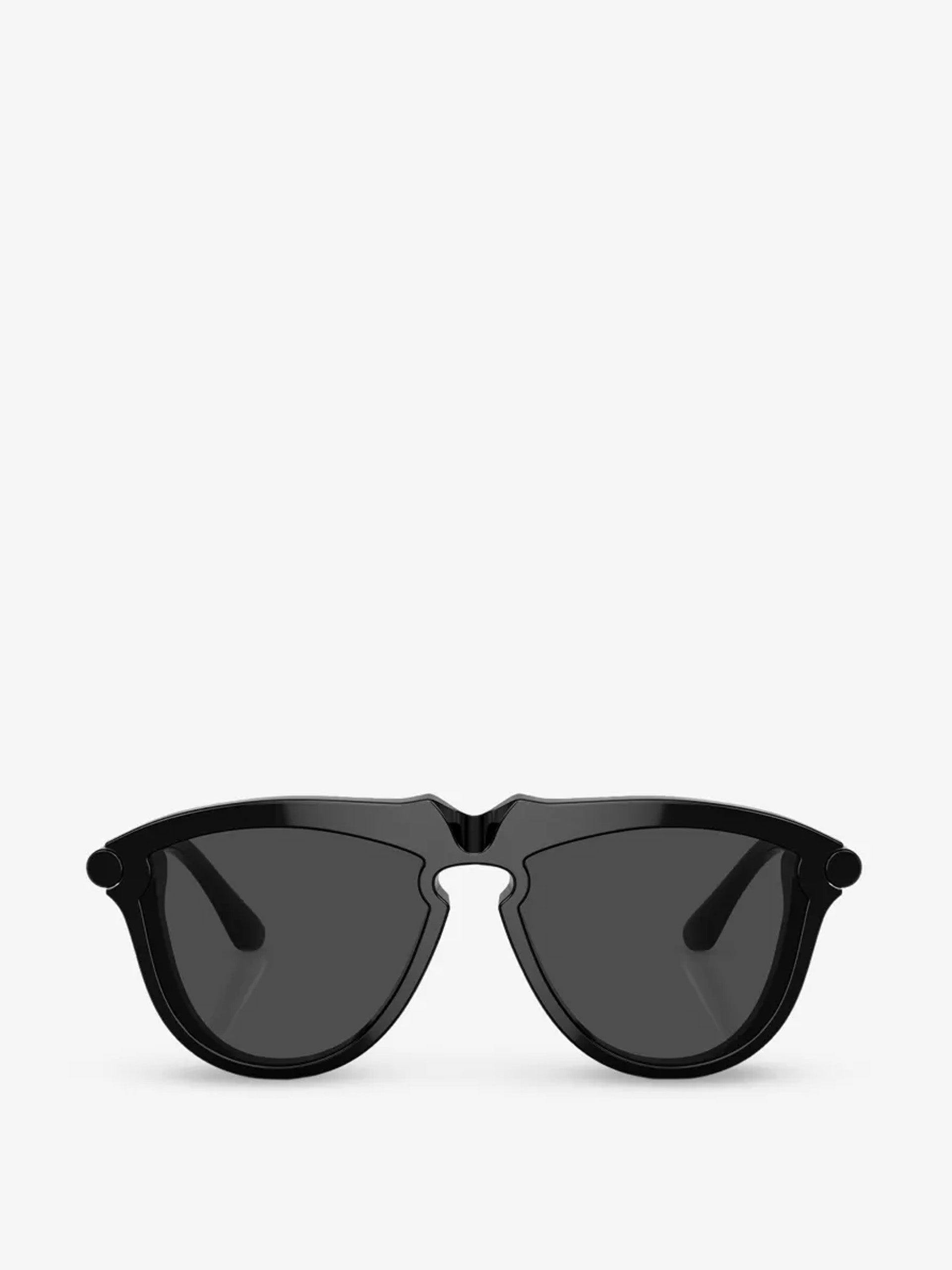 Pilot-frame acetate sunglasses
