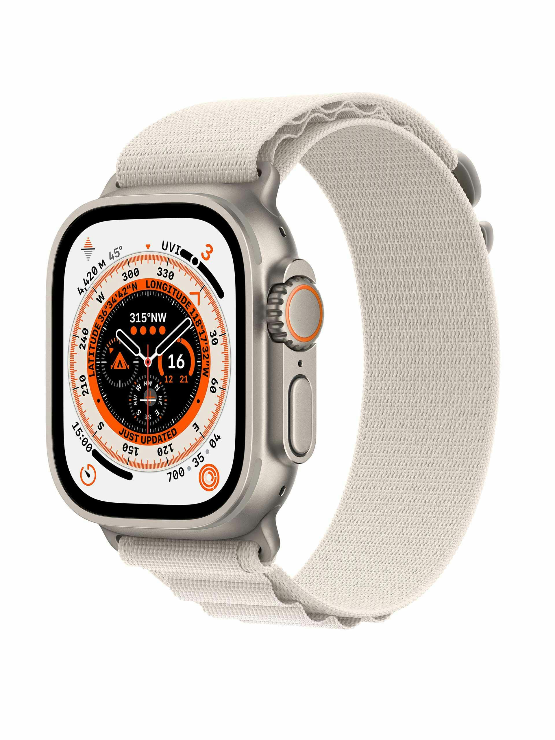 Apple Watch Ultra 49mm with alpine loop strap