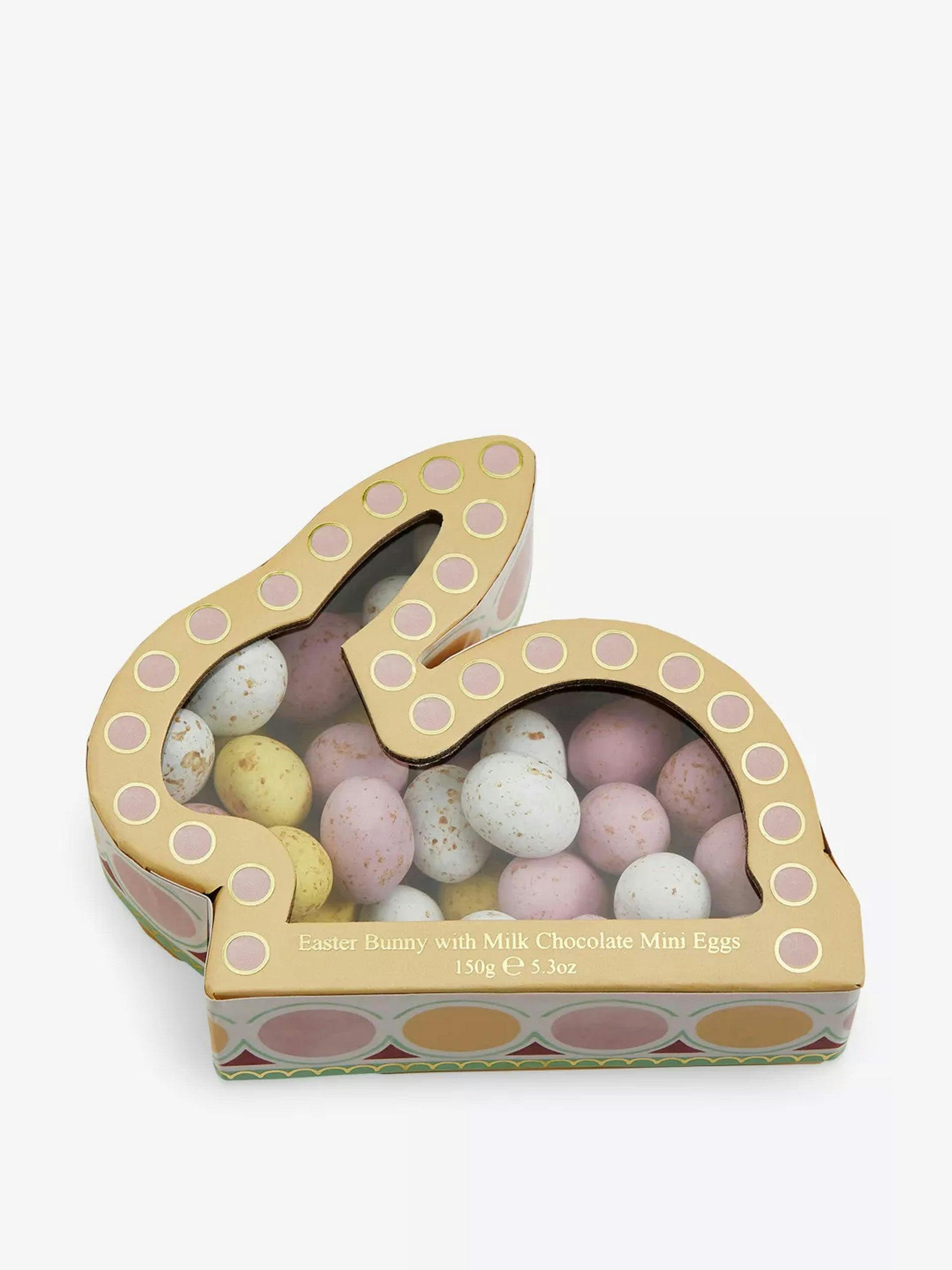Rabbit-shaped box of chocolate mini eggs