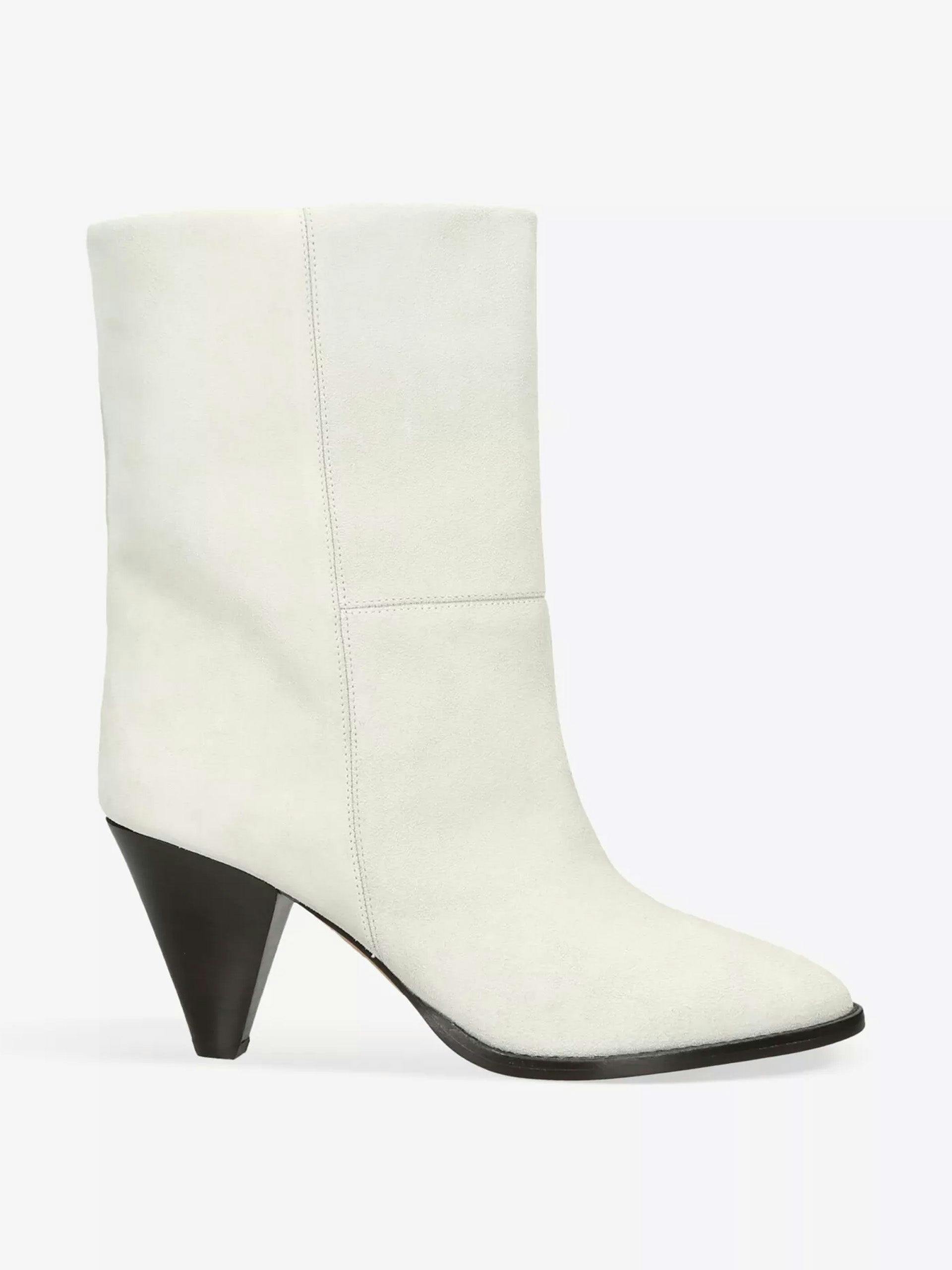 Rouxa contrast-sole suede heeled ankle boots