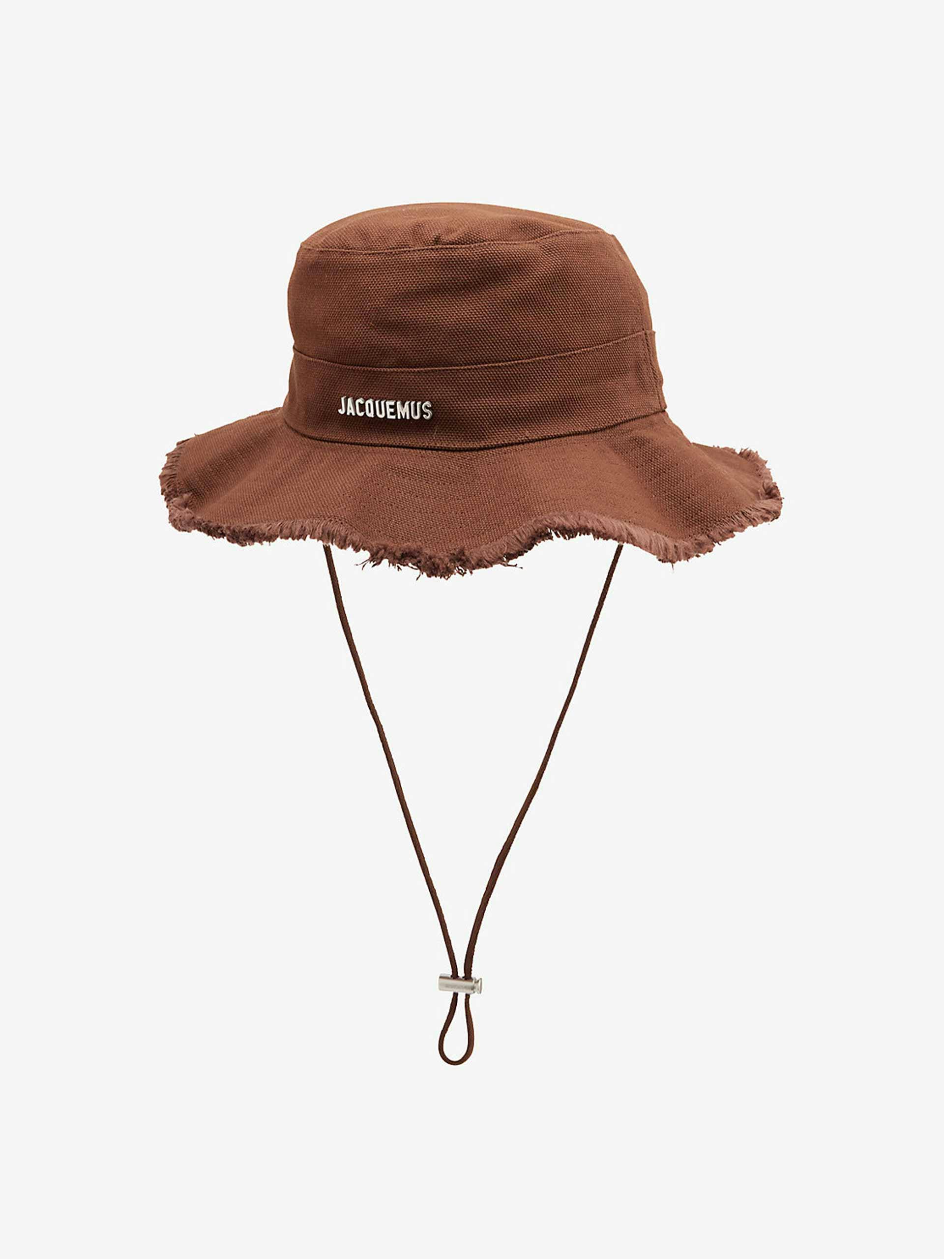 Brown cotton twill hat