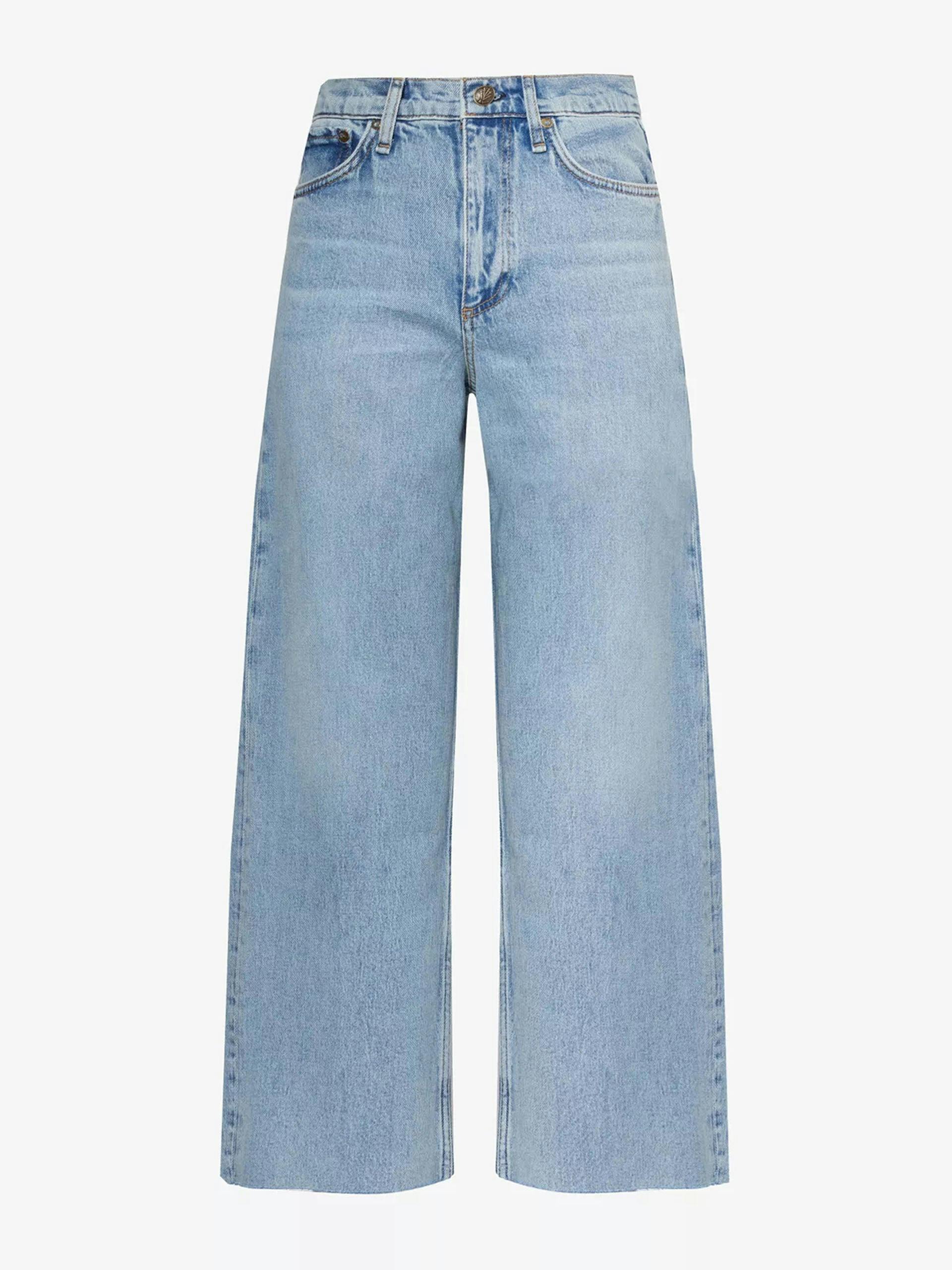 Andi wide-leg high-rise stretch-denim jeans