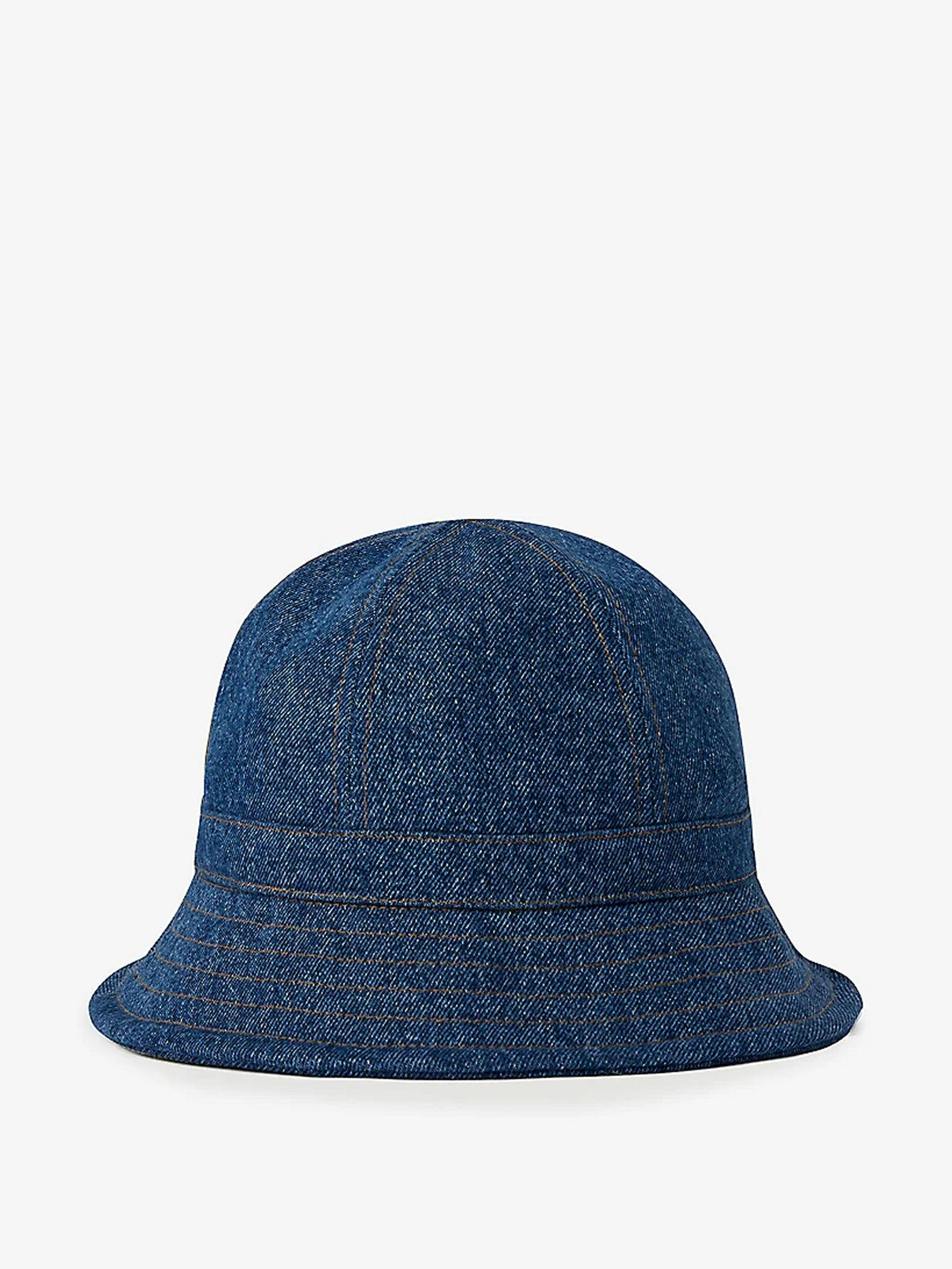 Dome-shaped denim hat