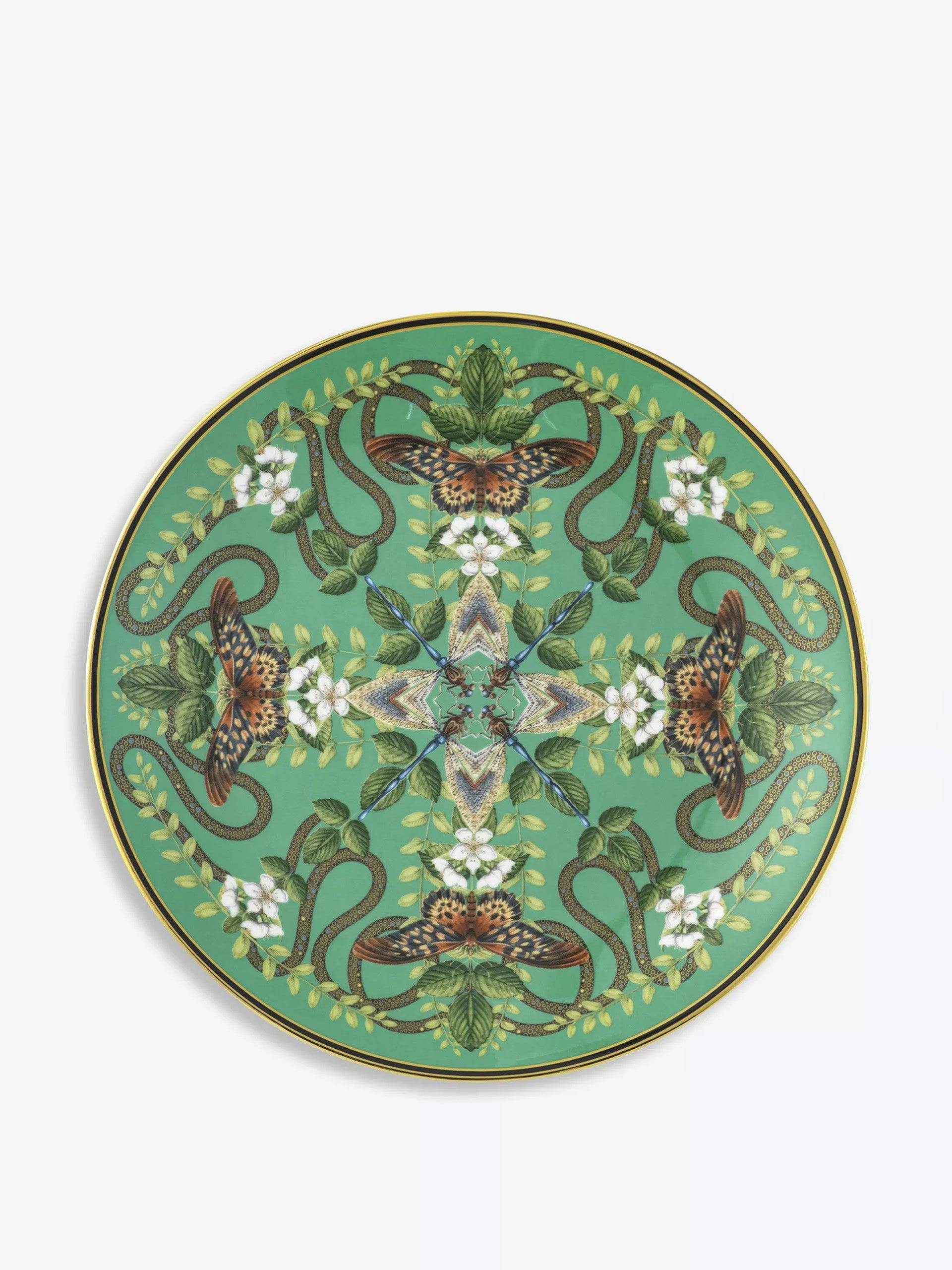 Wonderlust Emerald Forest bone china plate