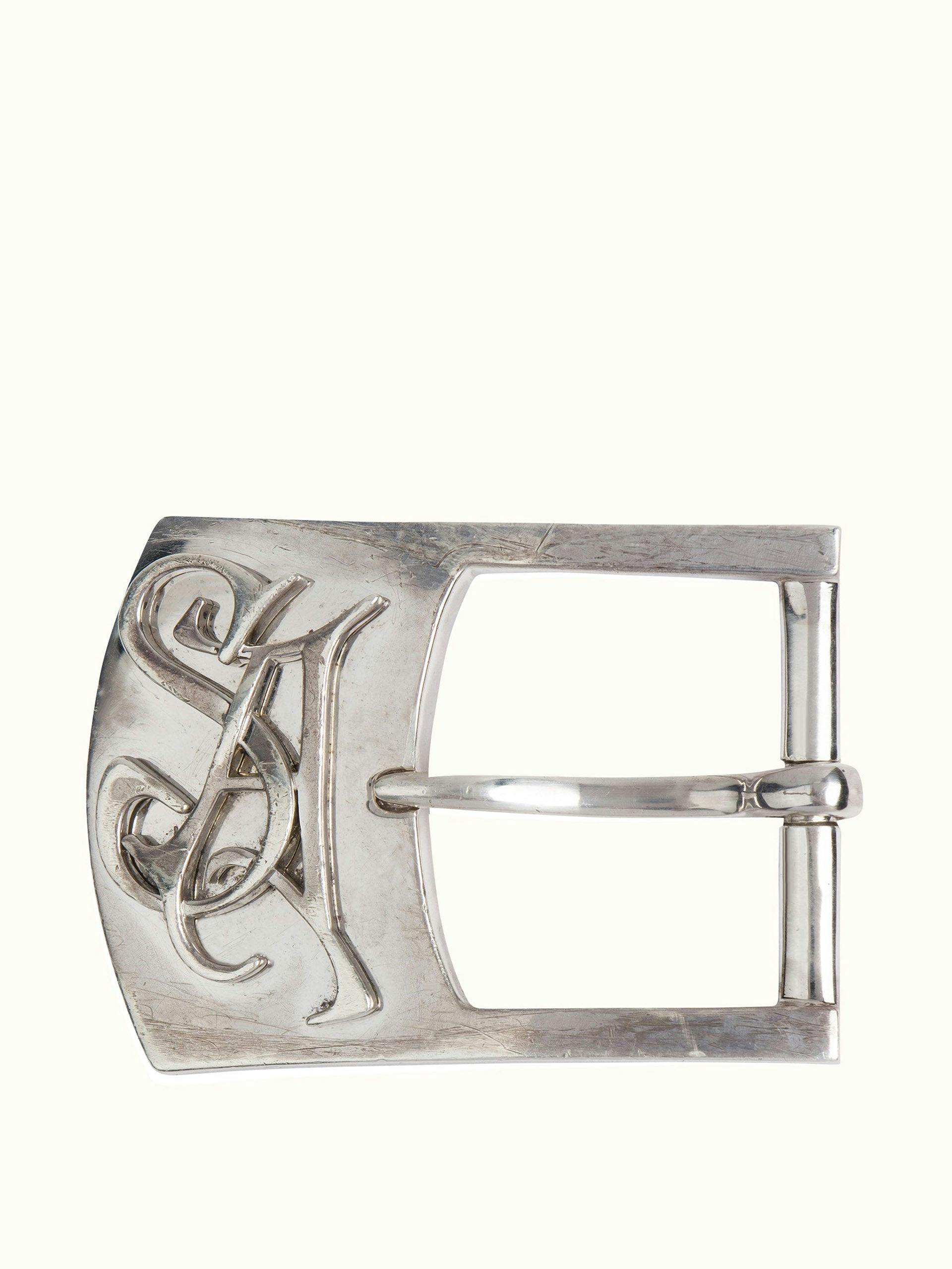 Sterling silver belt buckle