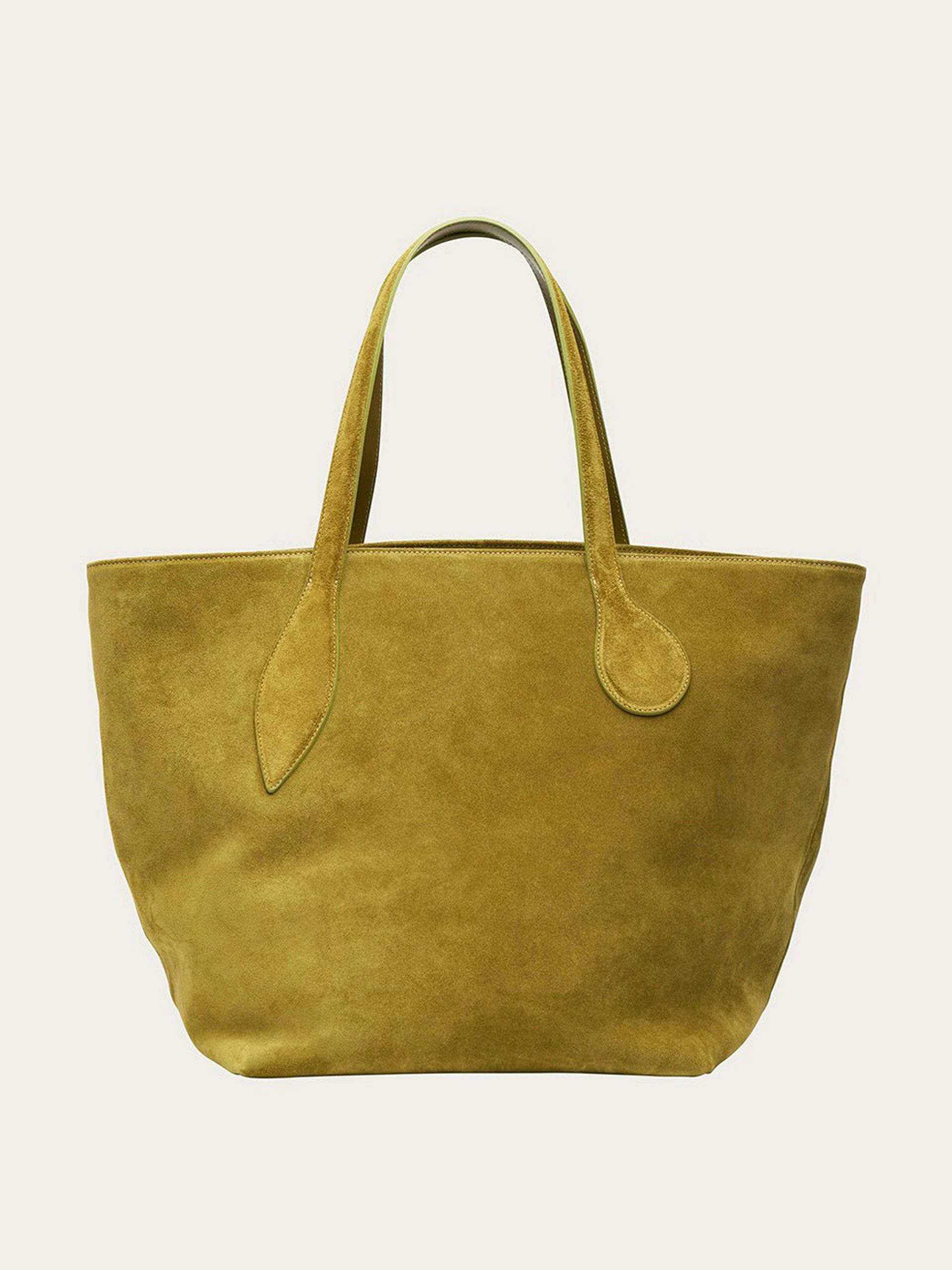Army suede Sprout tote bag
