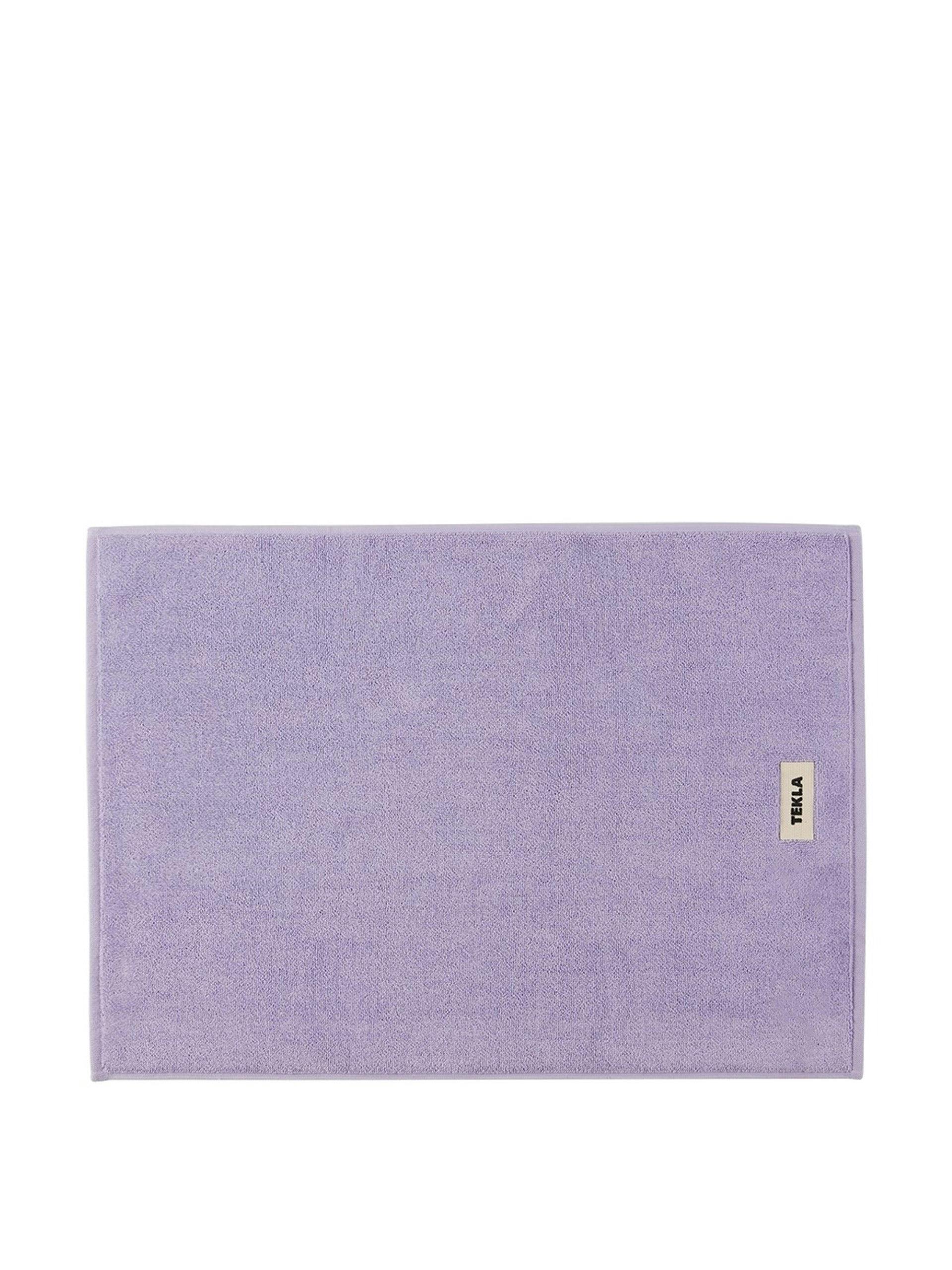 Purple organic cotton bath mat