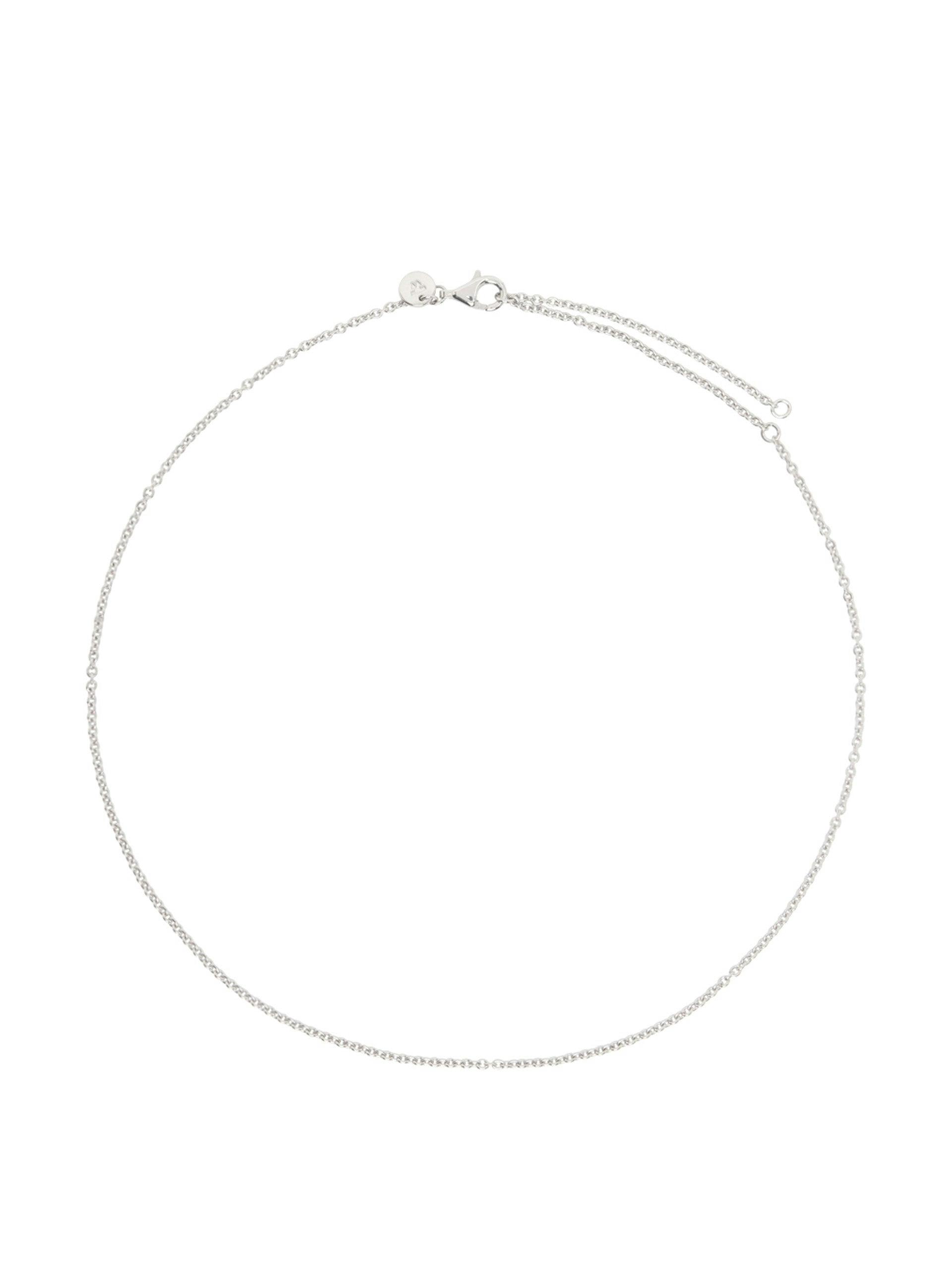 Silver rolo chain necklace