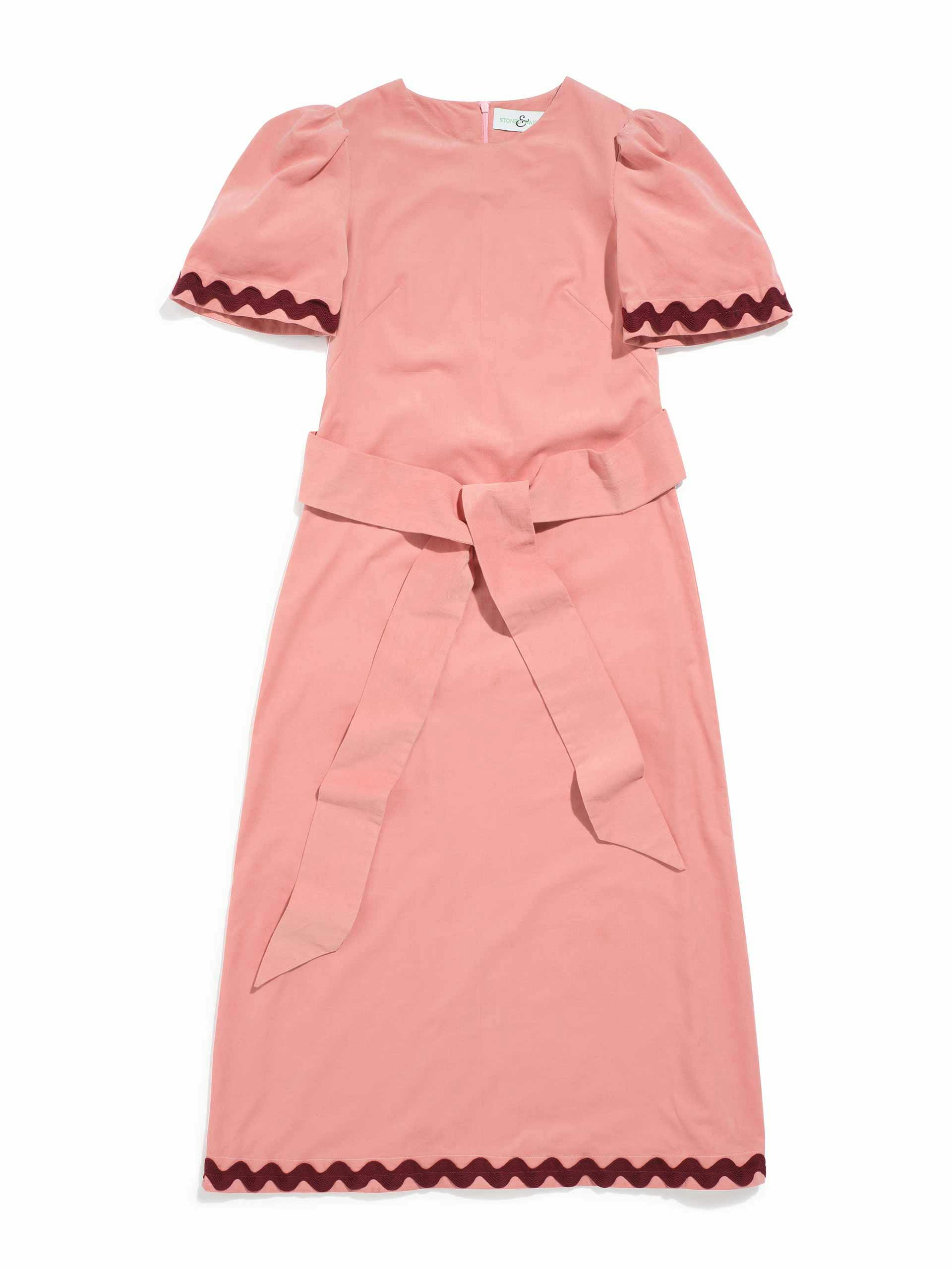 Pink needlecord dress