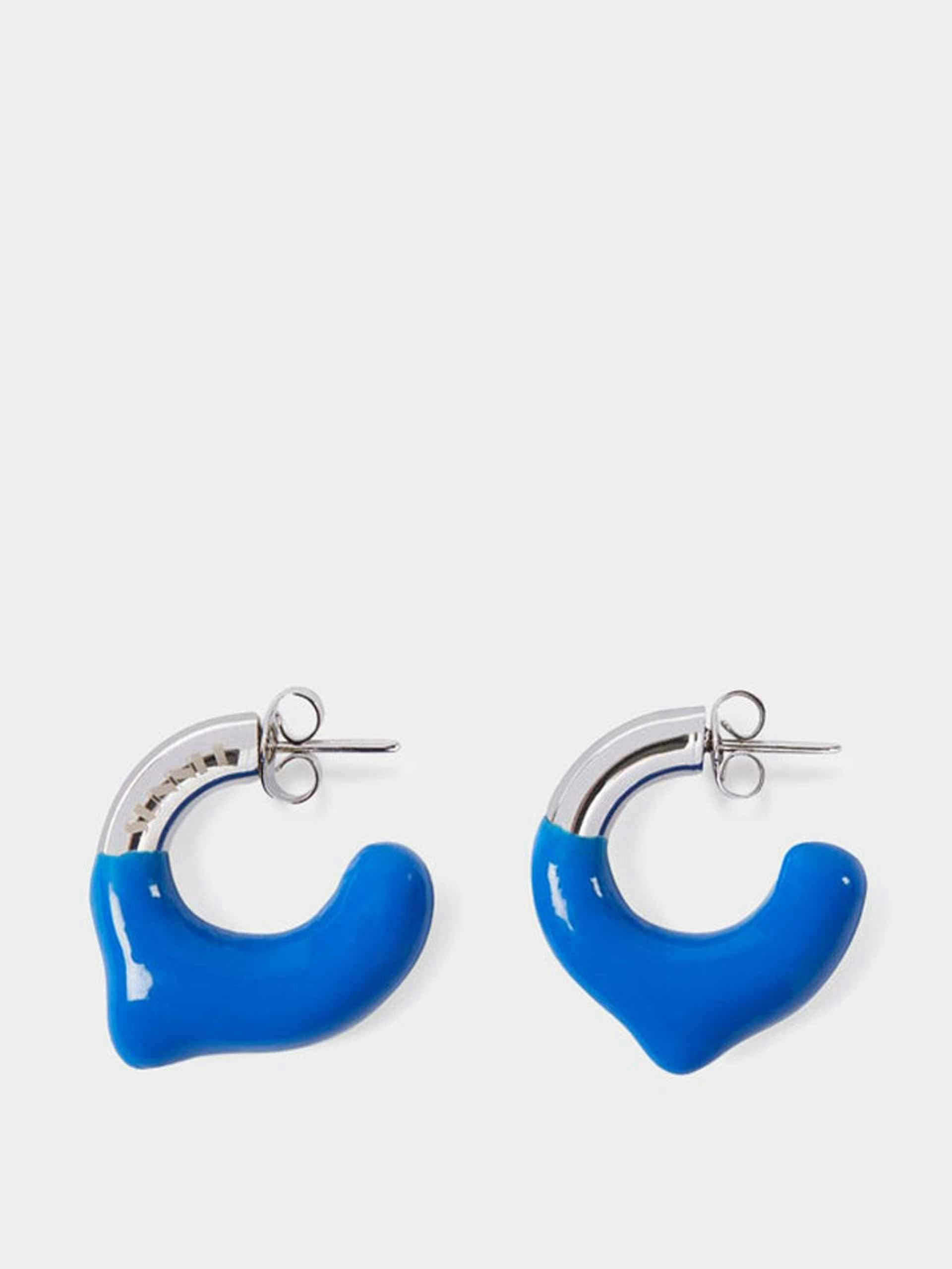 Mini rubberized earrings