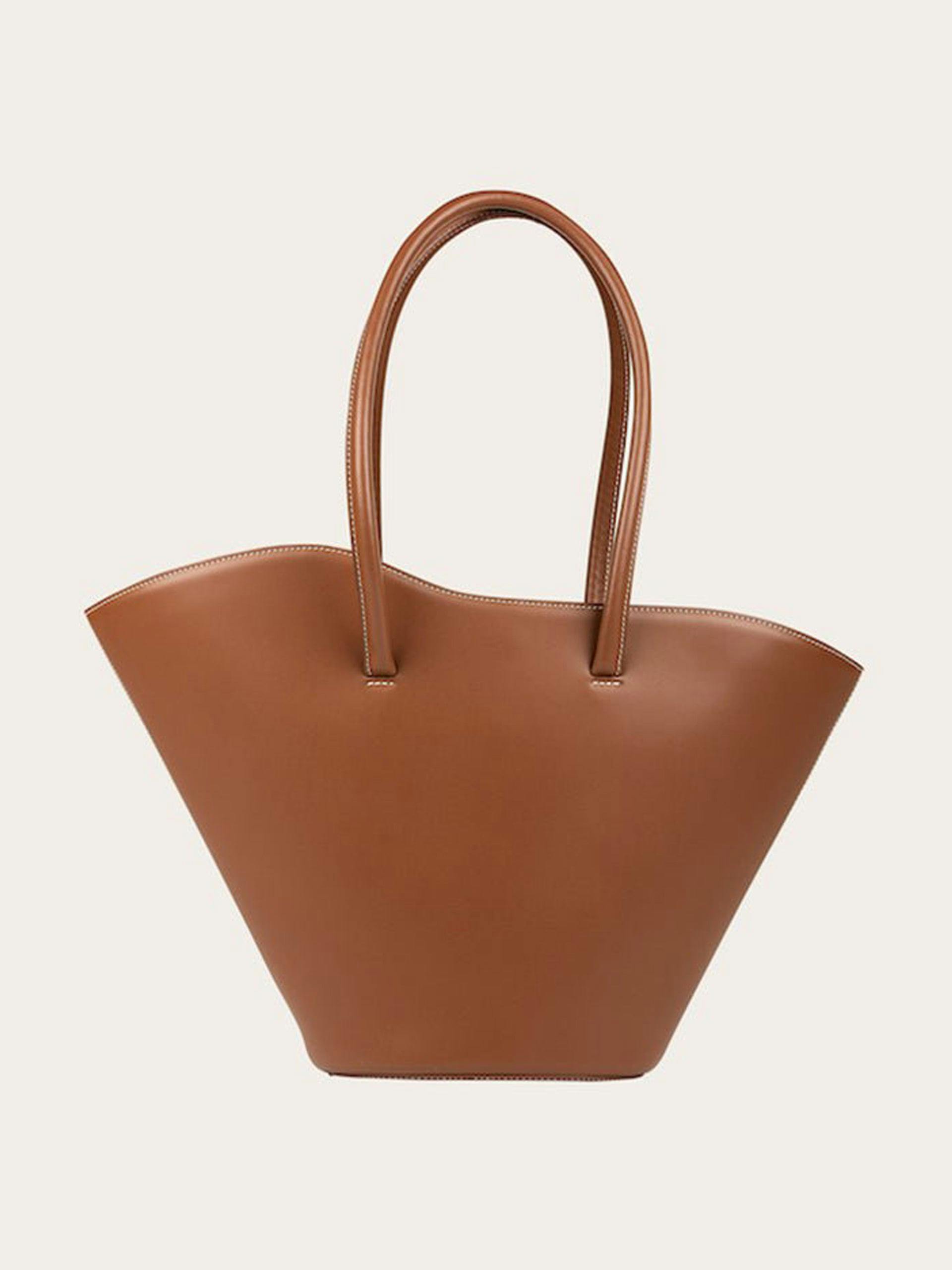 Light brown Tulip tall tote bag