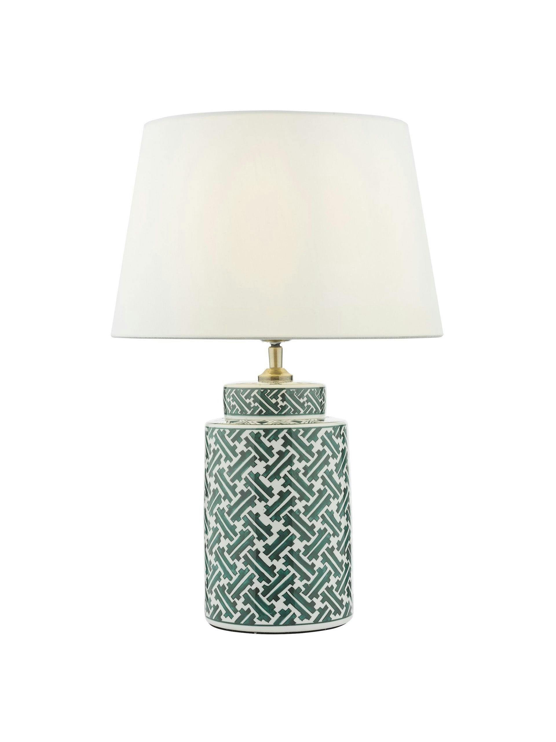 Print ceramic table lamp with inline switch