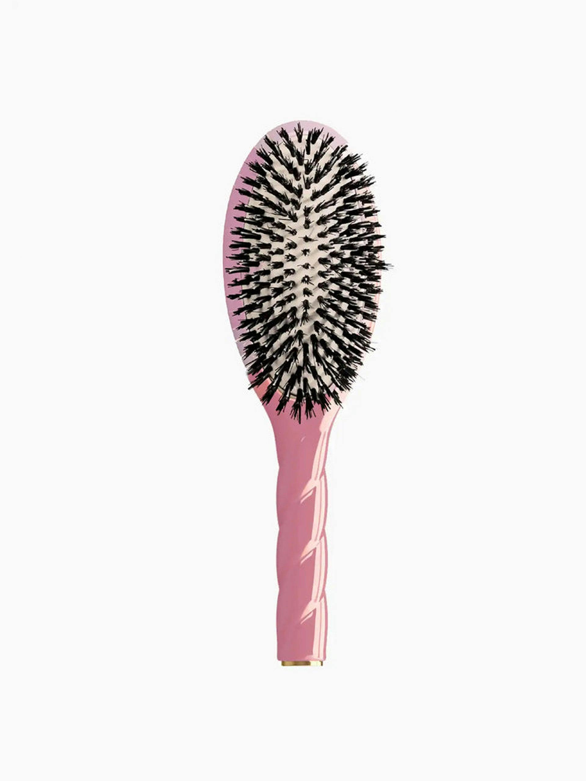 Pink hairbrush