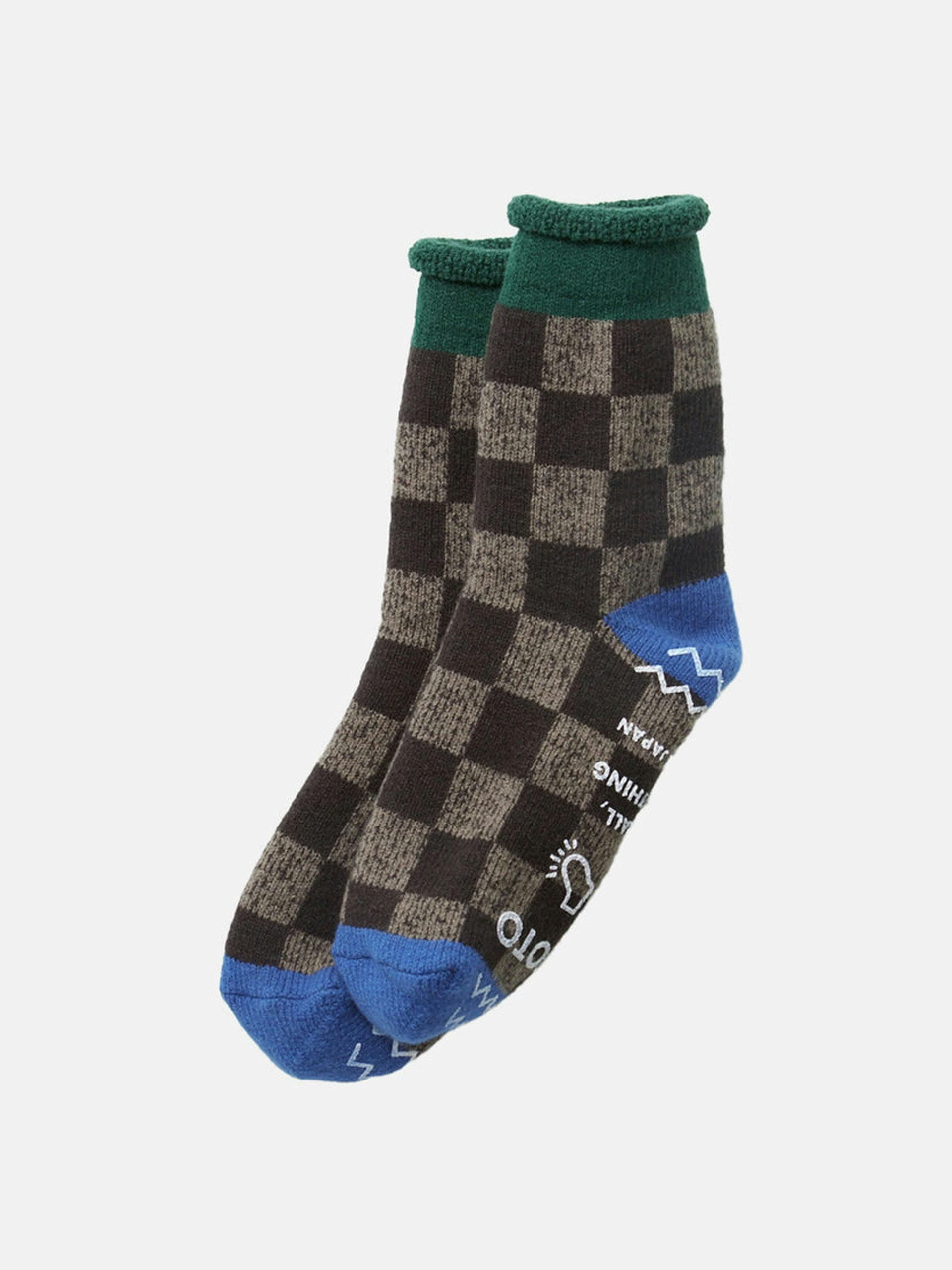 Checkerboard socks