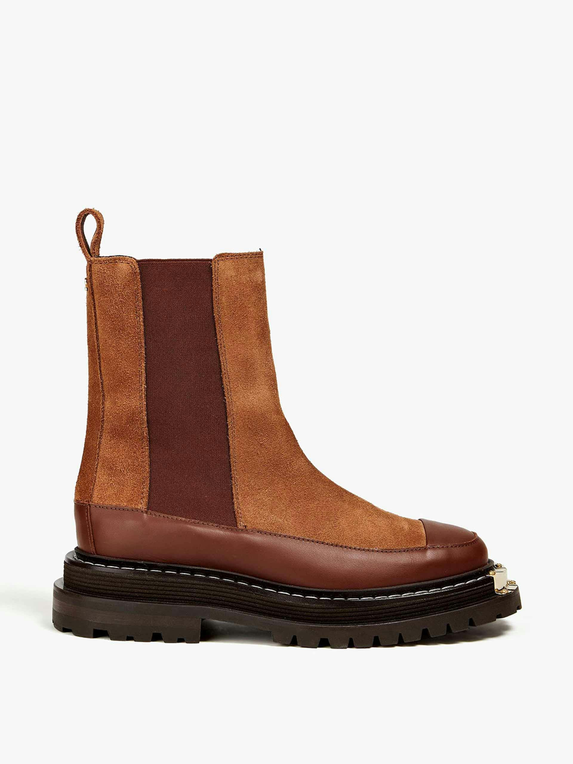 Liam suede and leather Chelsea boots
