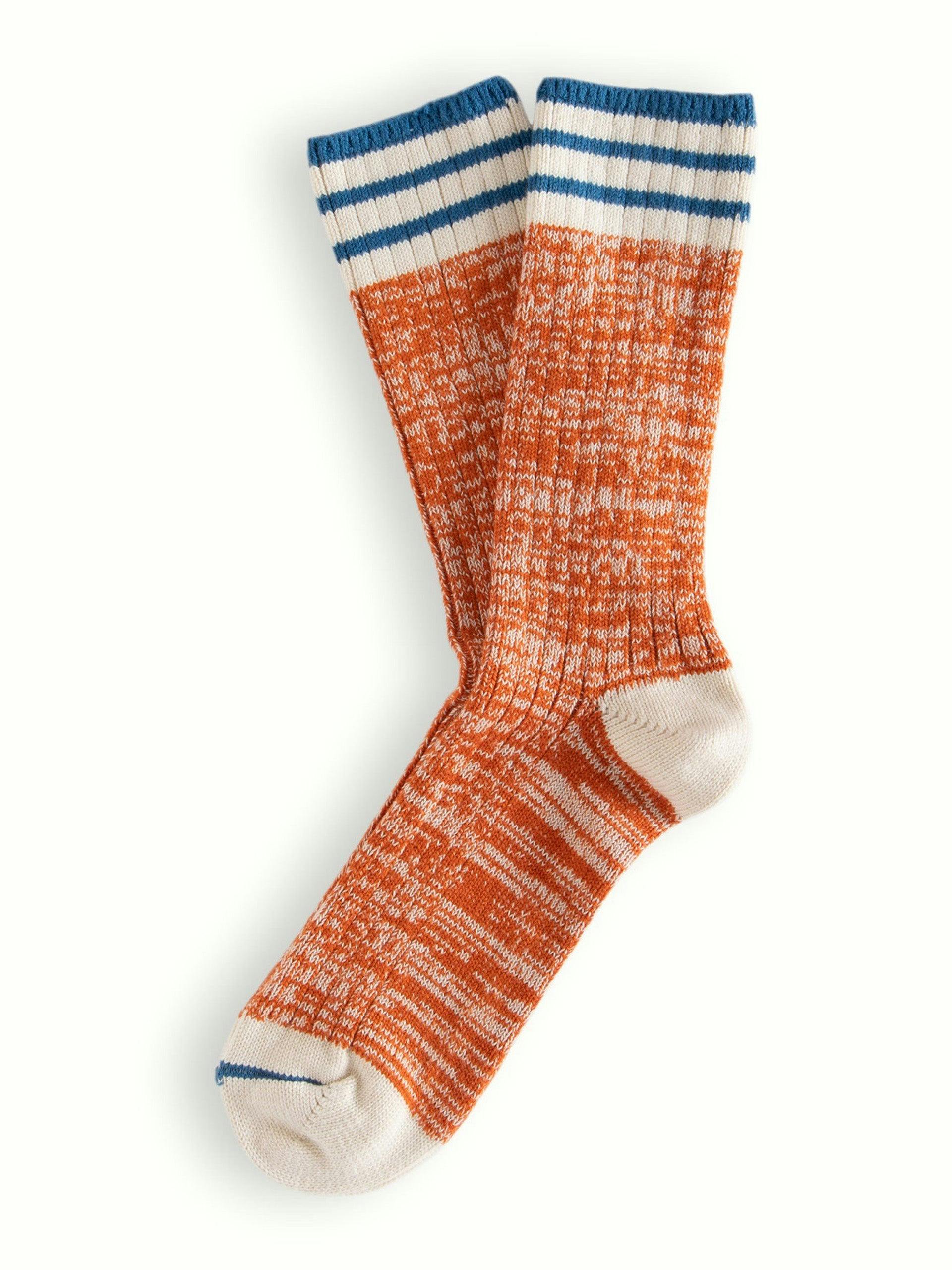 Oceanside orange socks