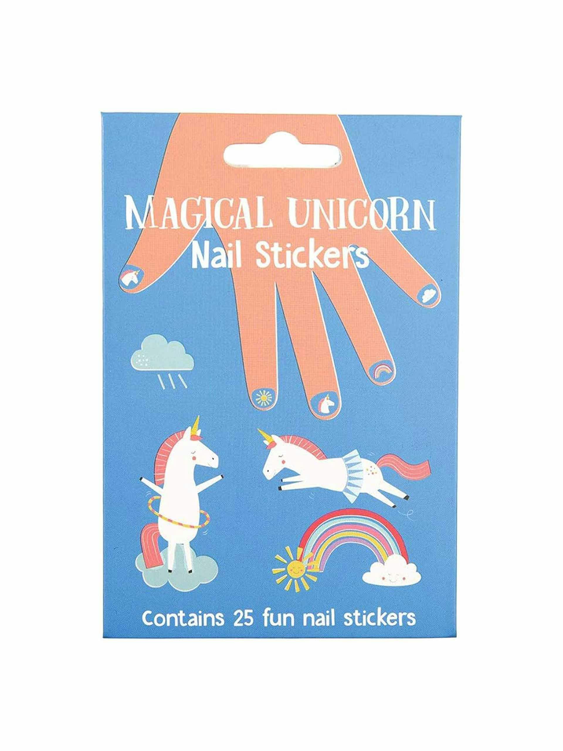 Magical unicorn nail stickers