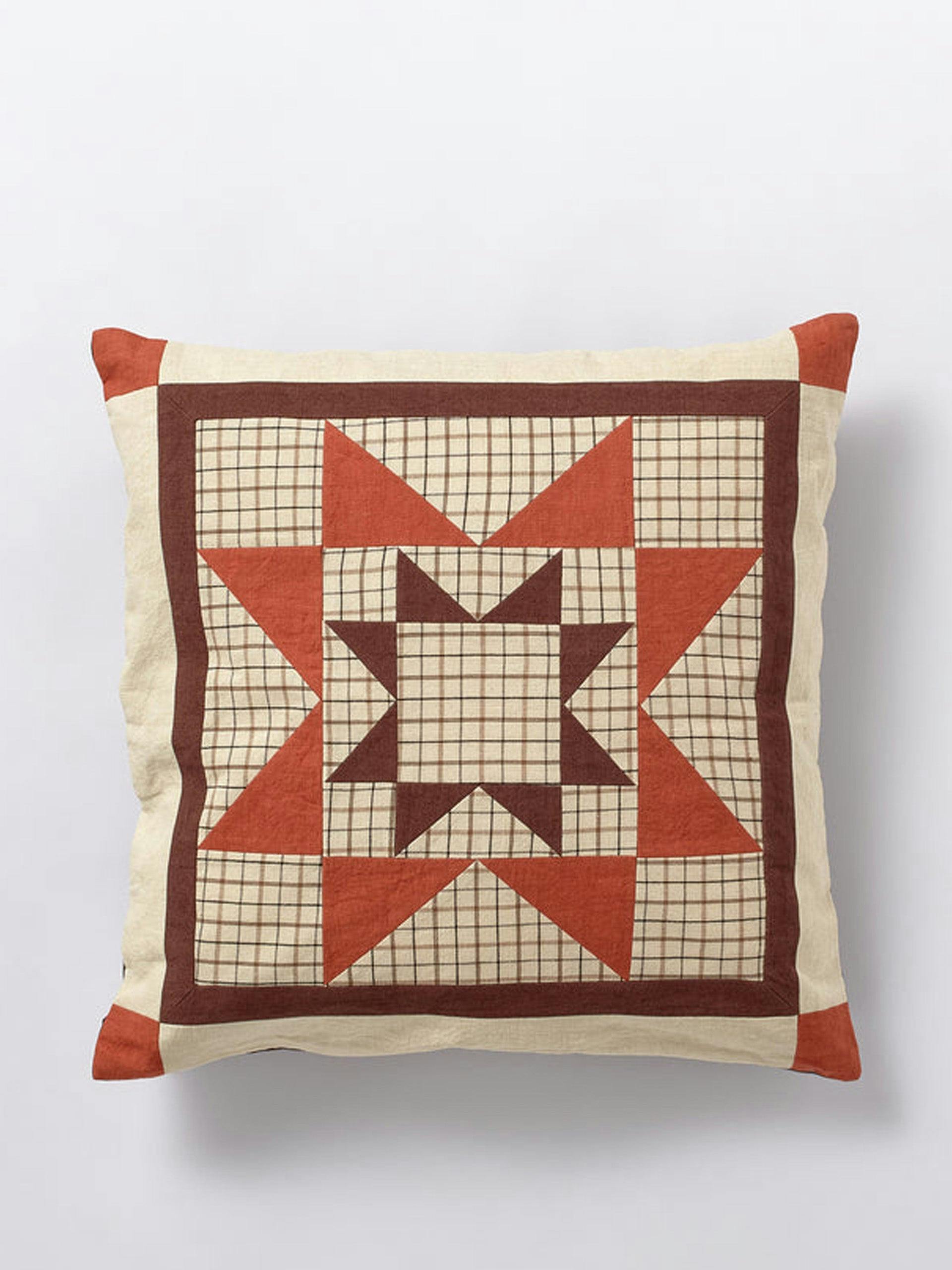 Circus star patchwork cushion cover
