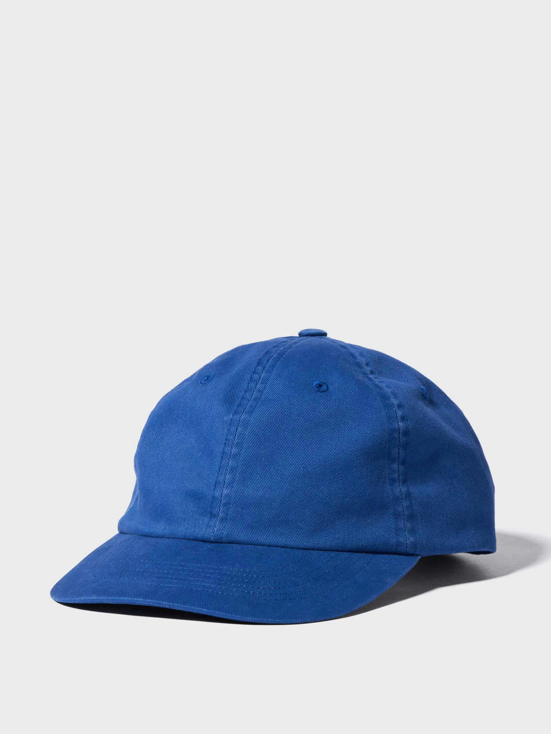Blue washed twill cap