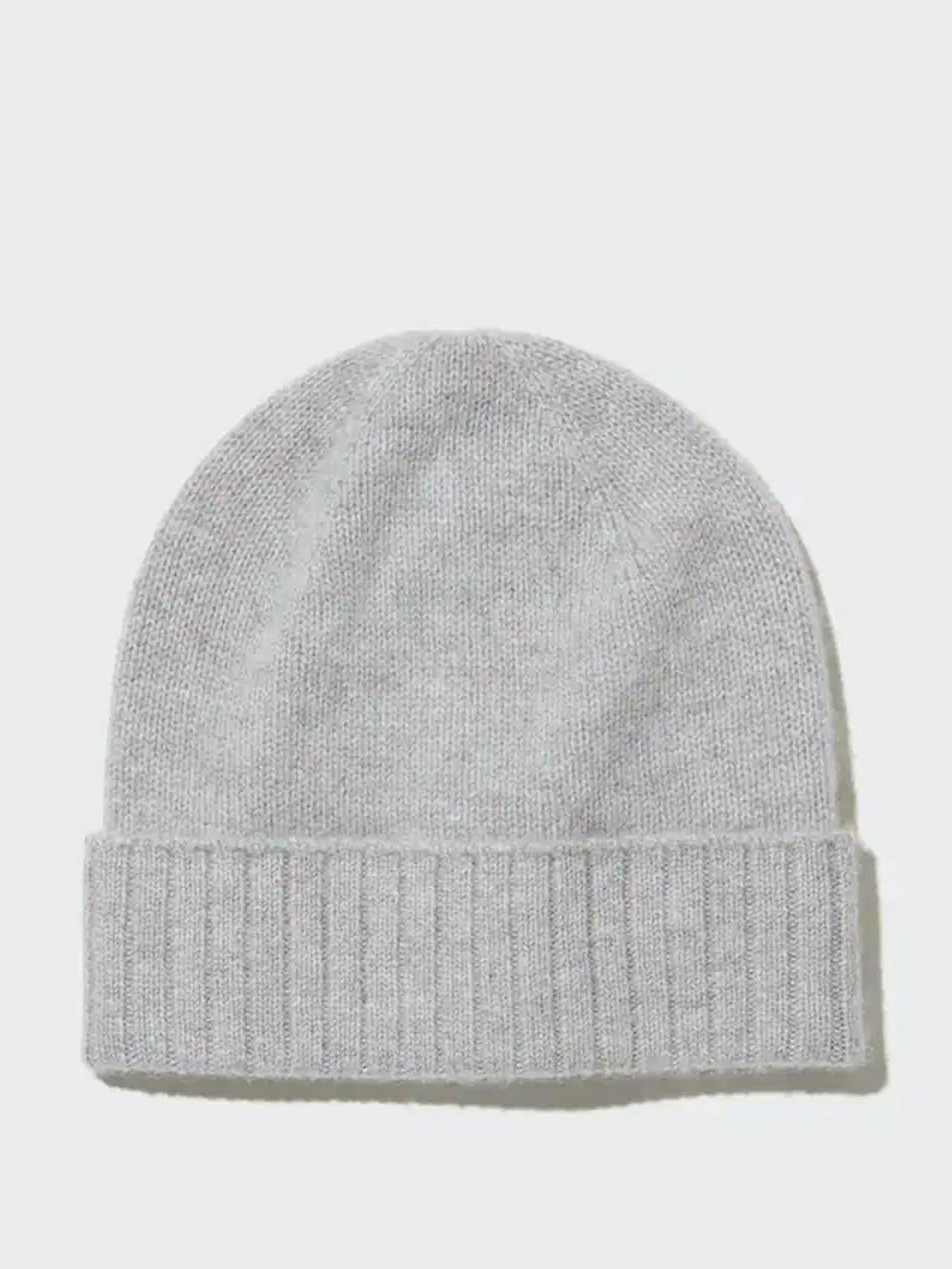 Cashmere knitted beanie hat