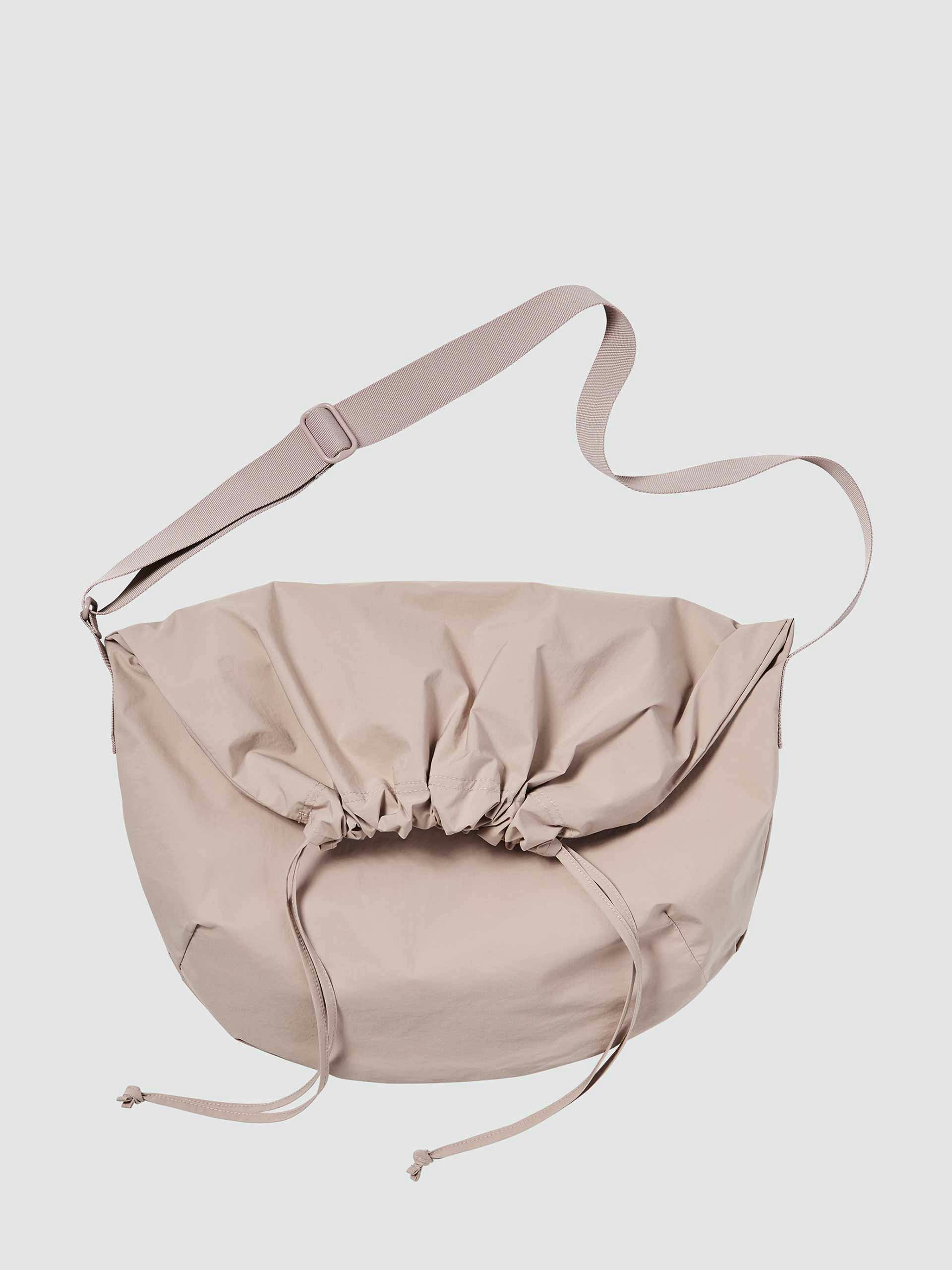 Pink drawstring shoulder bag