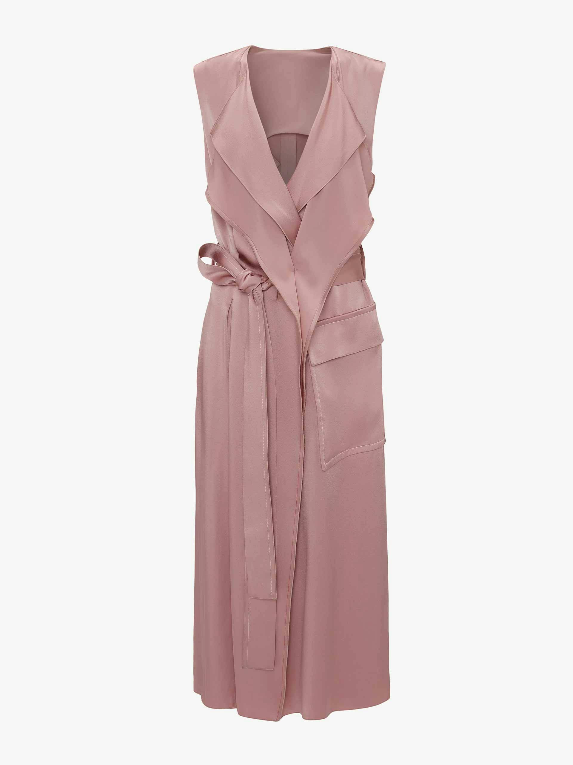 Pink trench dress